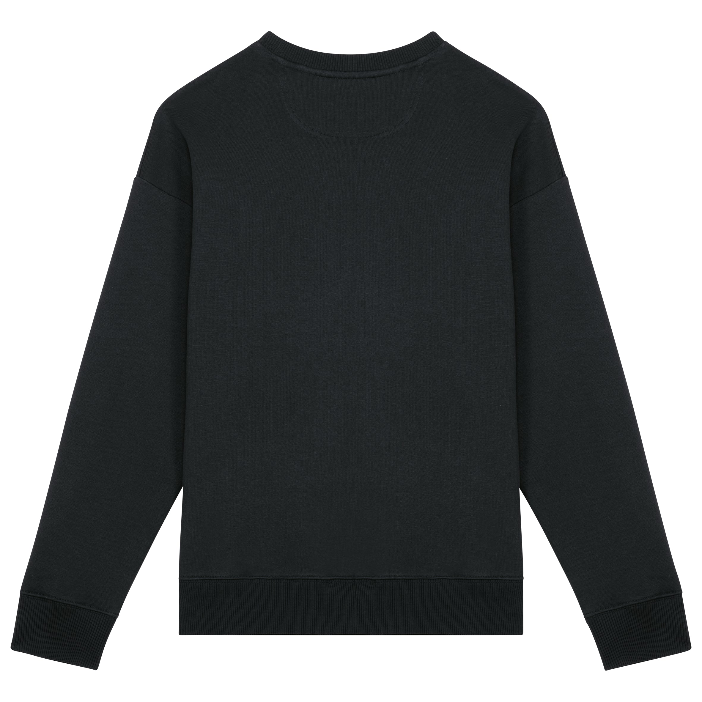 Ecologische oversized uniseks sweater met ronde hals