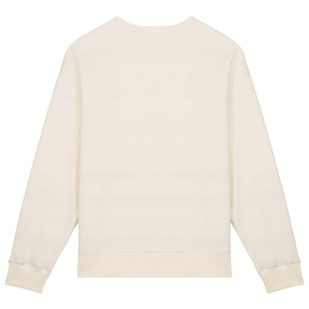 Ecologische oversized uniseks sweater met ronde hals
