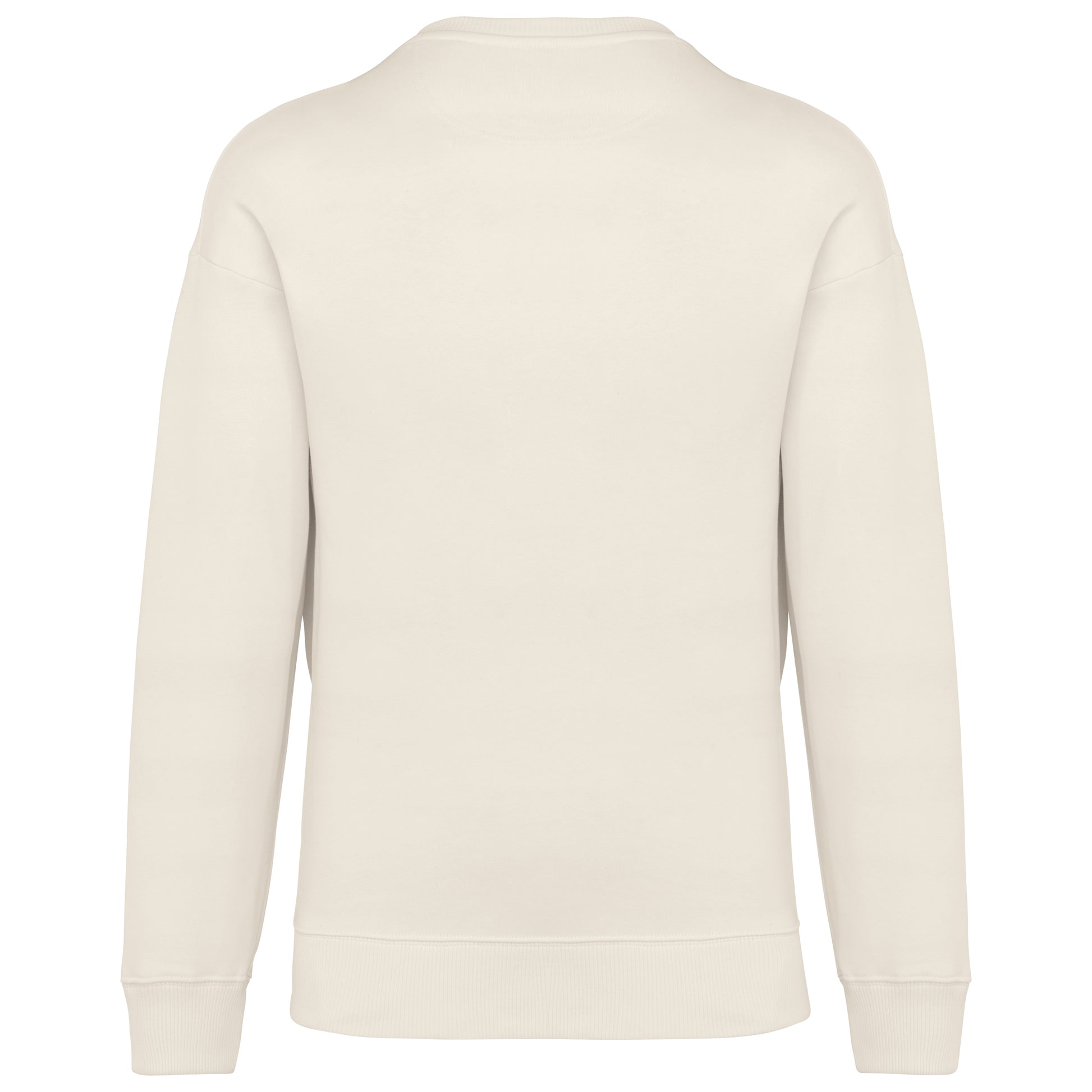 Ecologische oversized uniseks sweater met ronde hals
