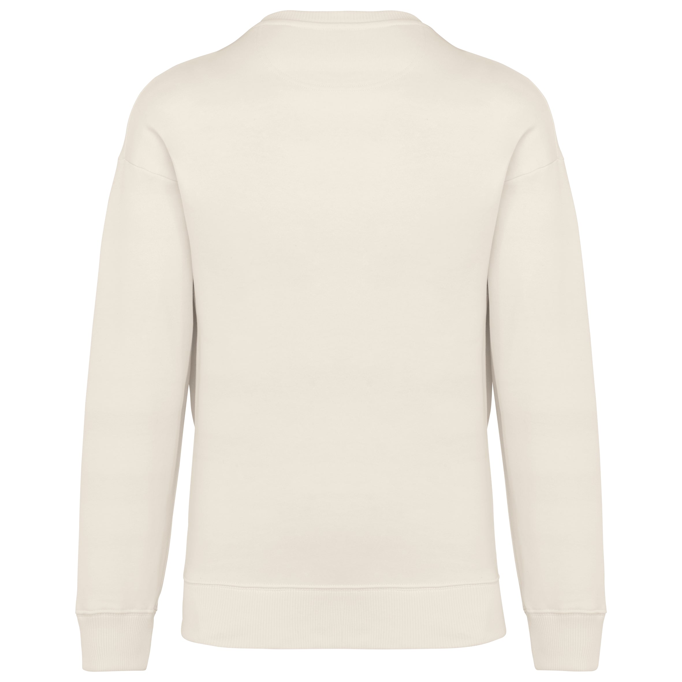 Ecologische oversized uniseks sweater met ronde hals