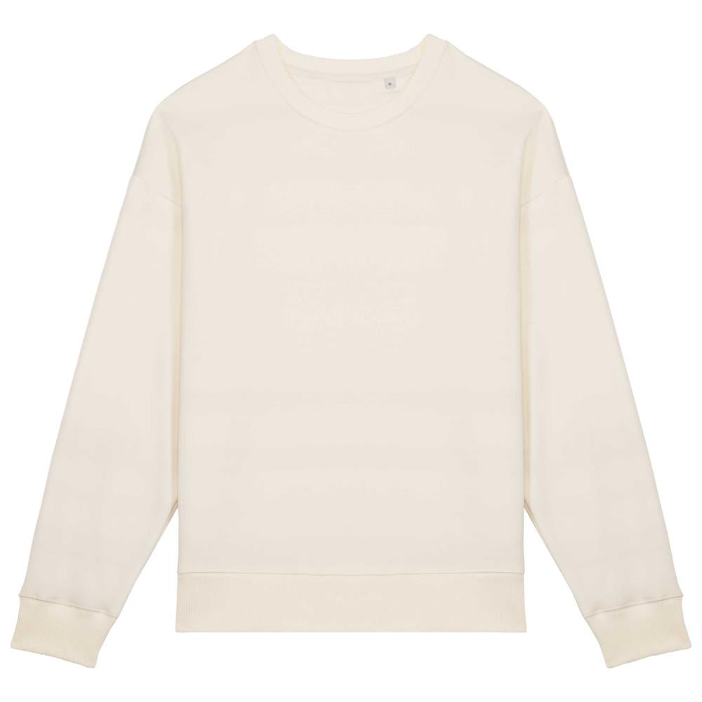 Ecologische oversized uniseks sweater met ronde hals