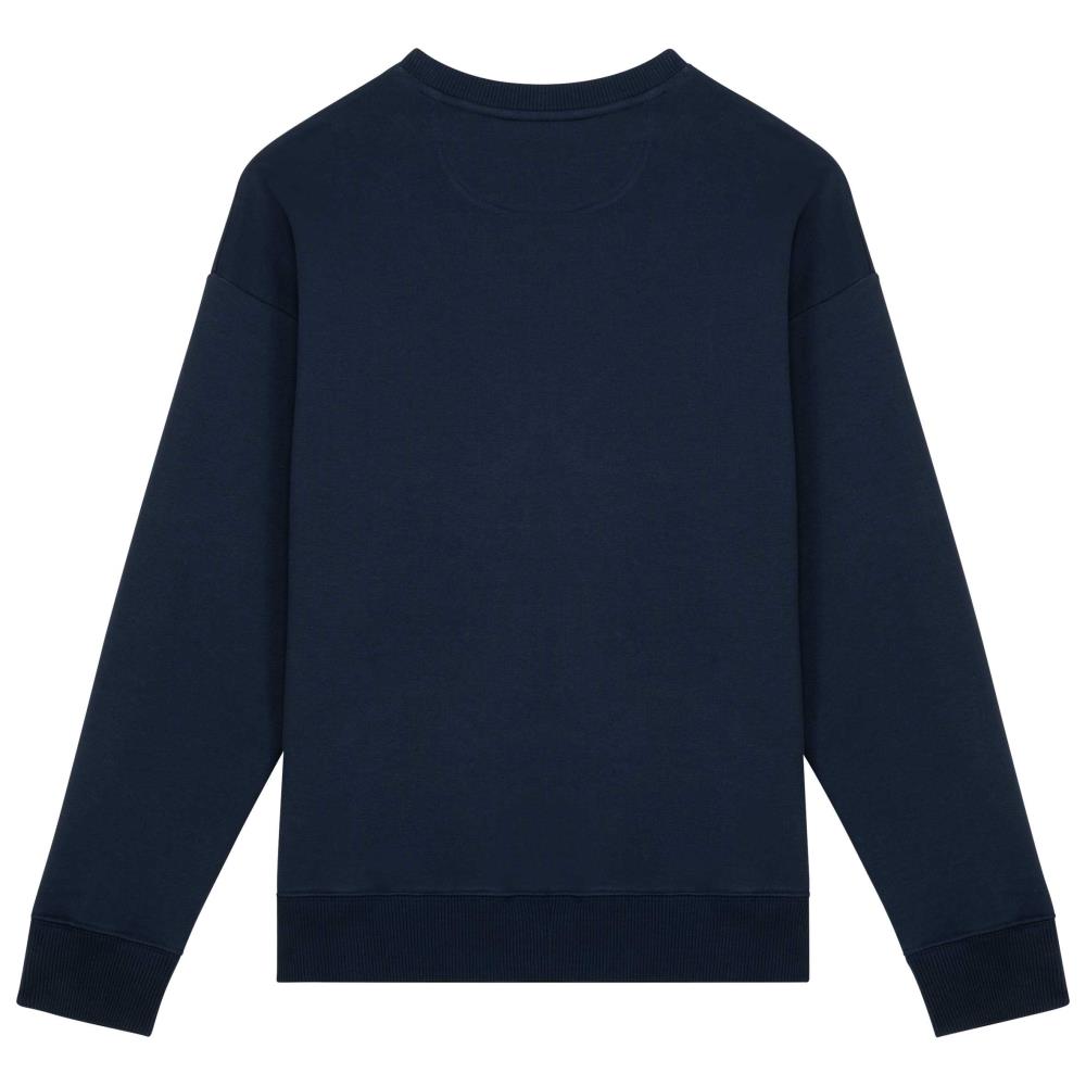 Ecologische oversized uniseks sweater met ronde hals