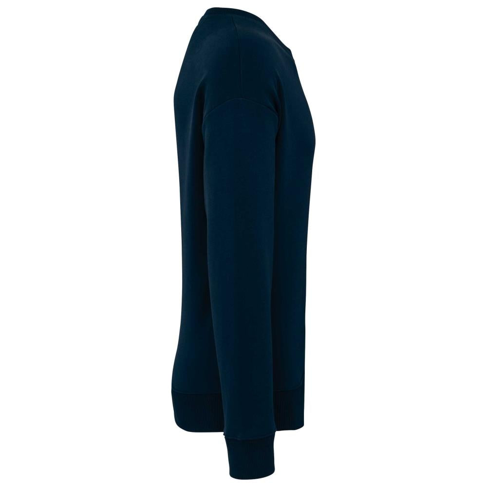 Ecologische oversized uniseks sweater met ronde hals