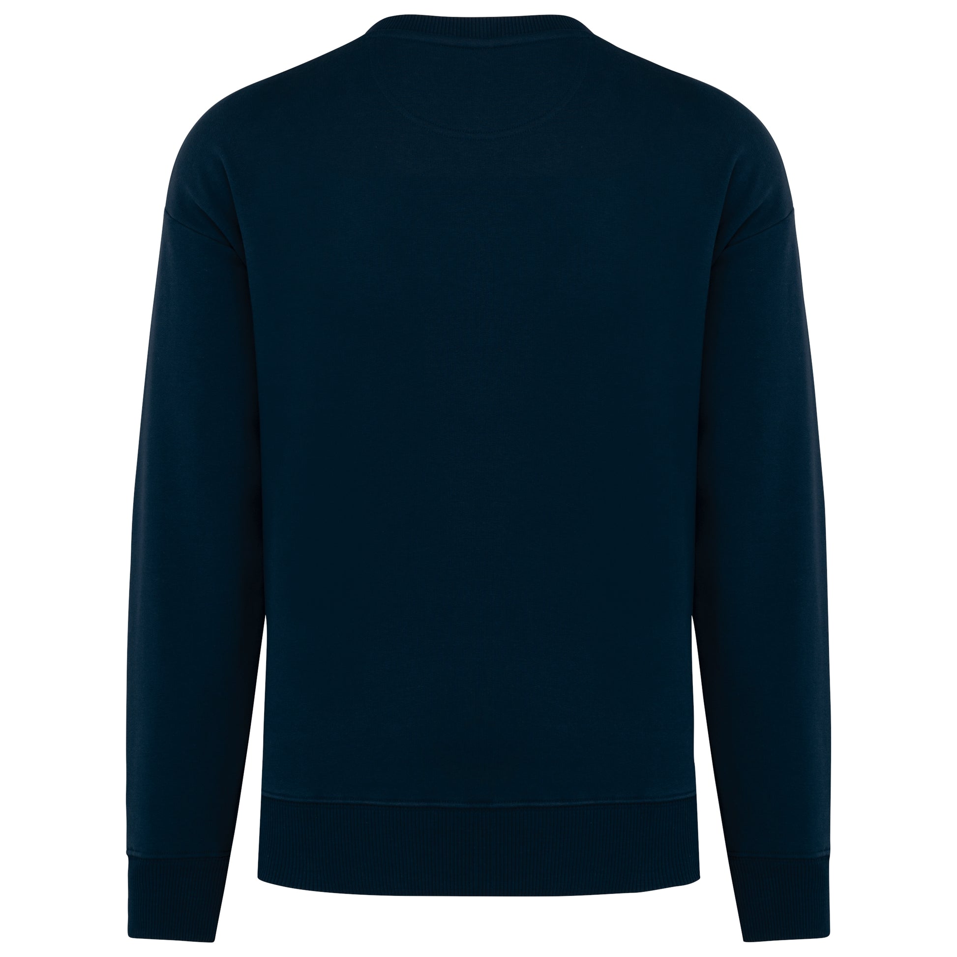Ecologische oversized uniseks sweater met ronde hals