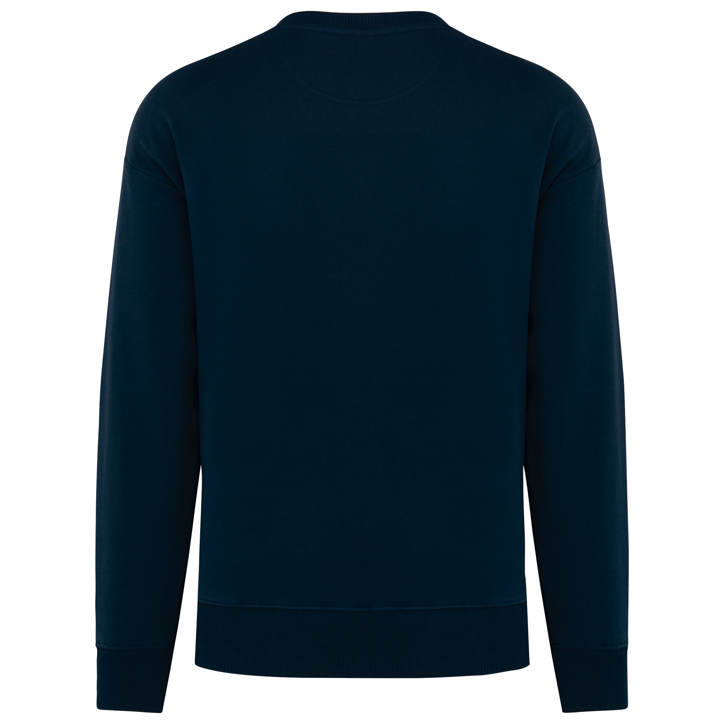 Ecologische oversized uniseks sweater met ronde hals