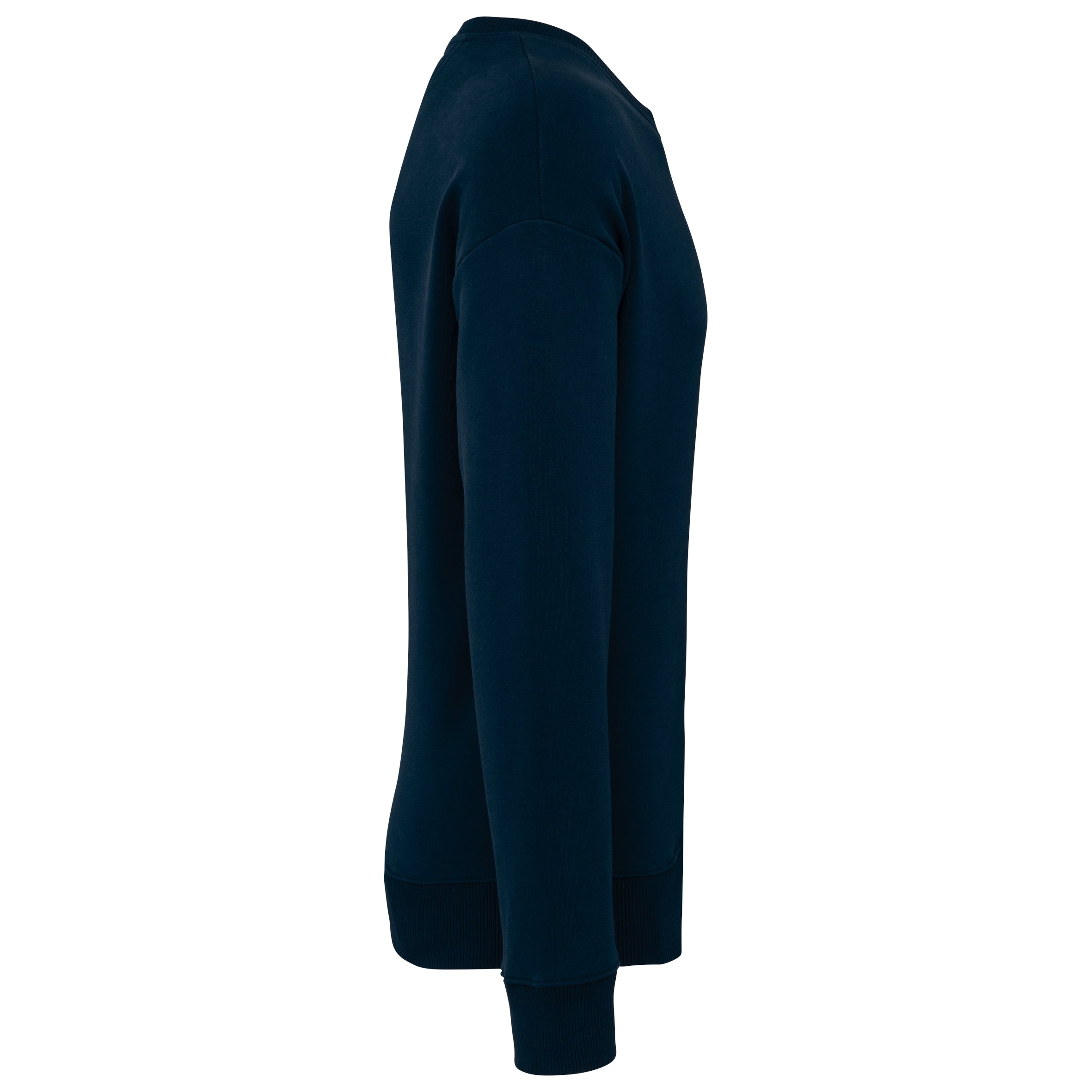 Ecologische oversized uniseks sweater met ronde hals