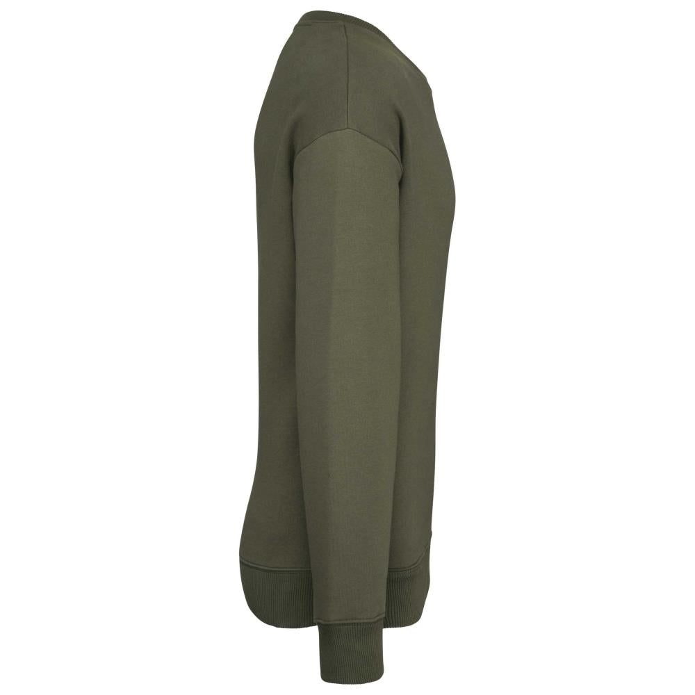 Ecologische oversized uniseks sweater met ronde hals