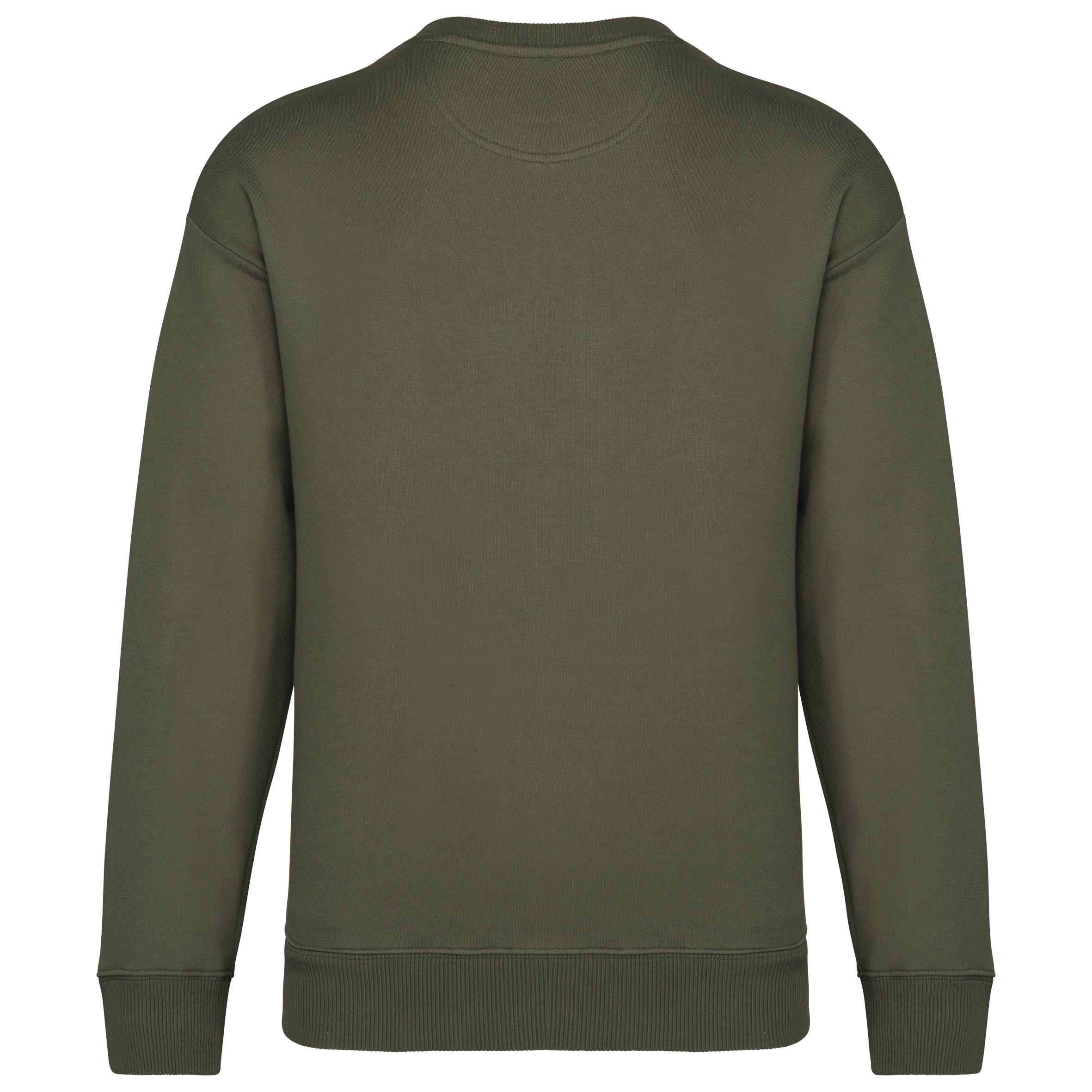 Ecologische oversized uniseks sweater met ronde hals