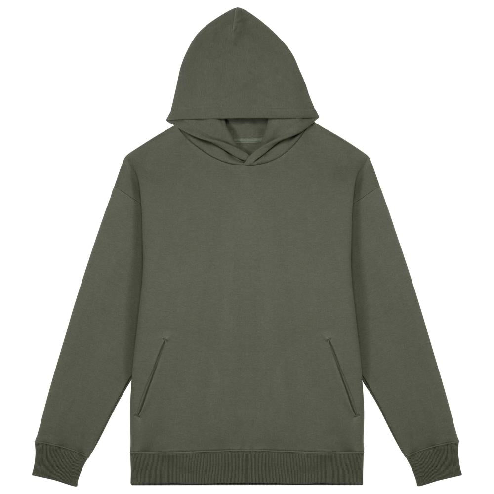 Ecologische uniseks oversized sweater met capuchon