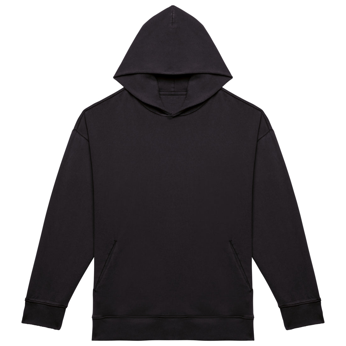 Duurzame uniseks oversized verwassen sweater met capuchon