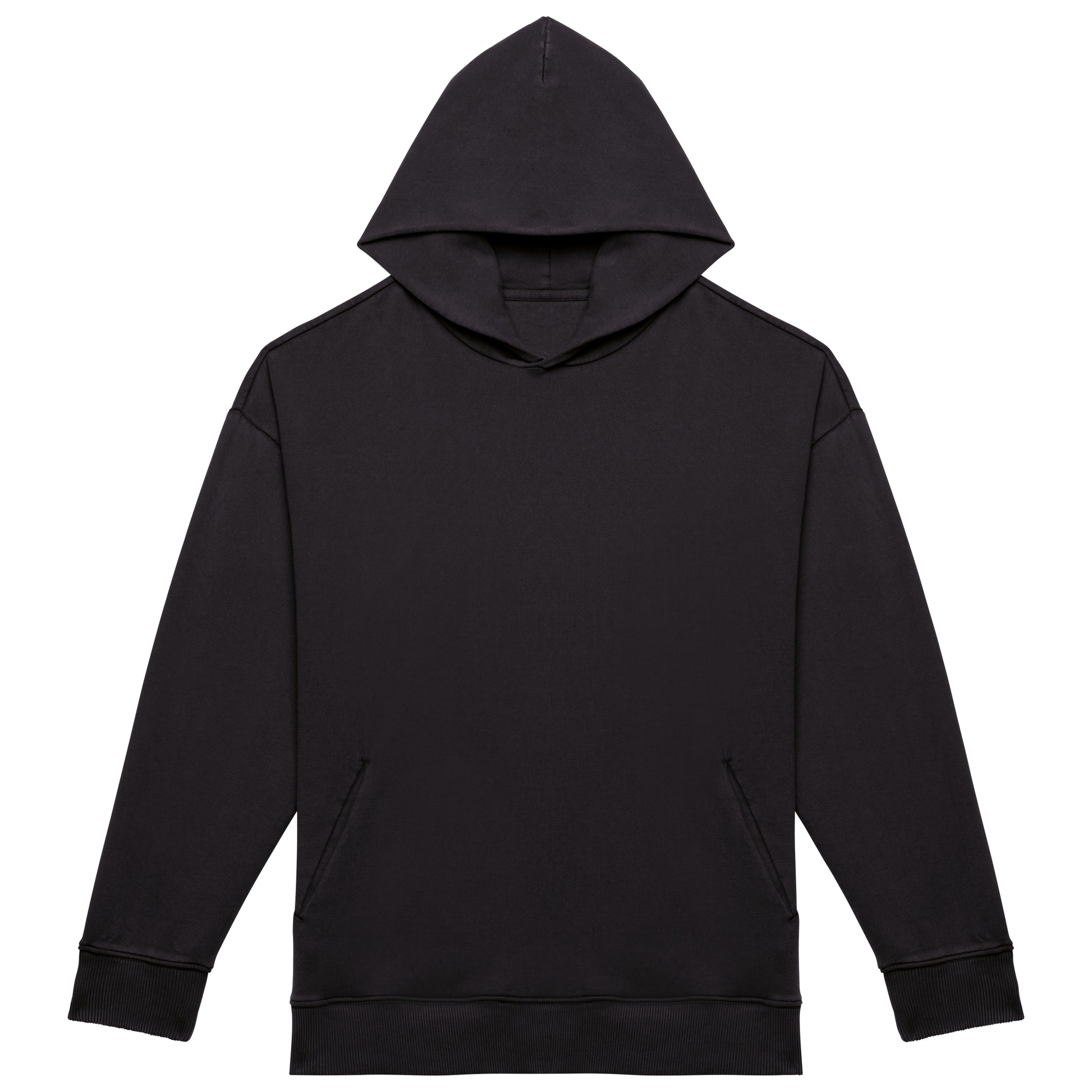 Duurzame uniseks oversized verwassen sweater met capuchon