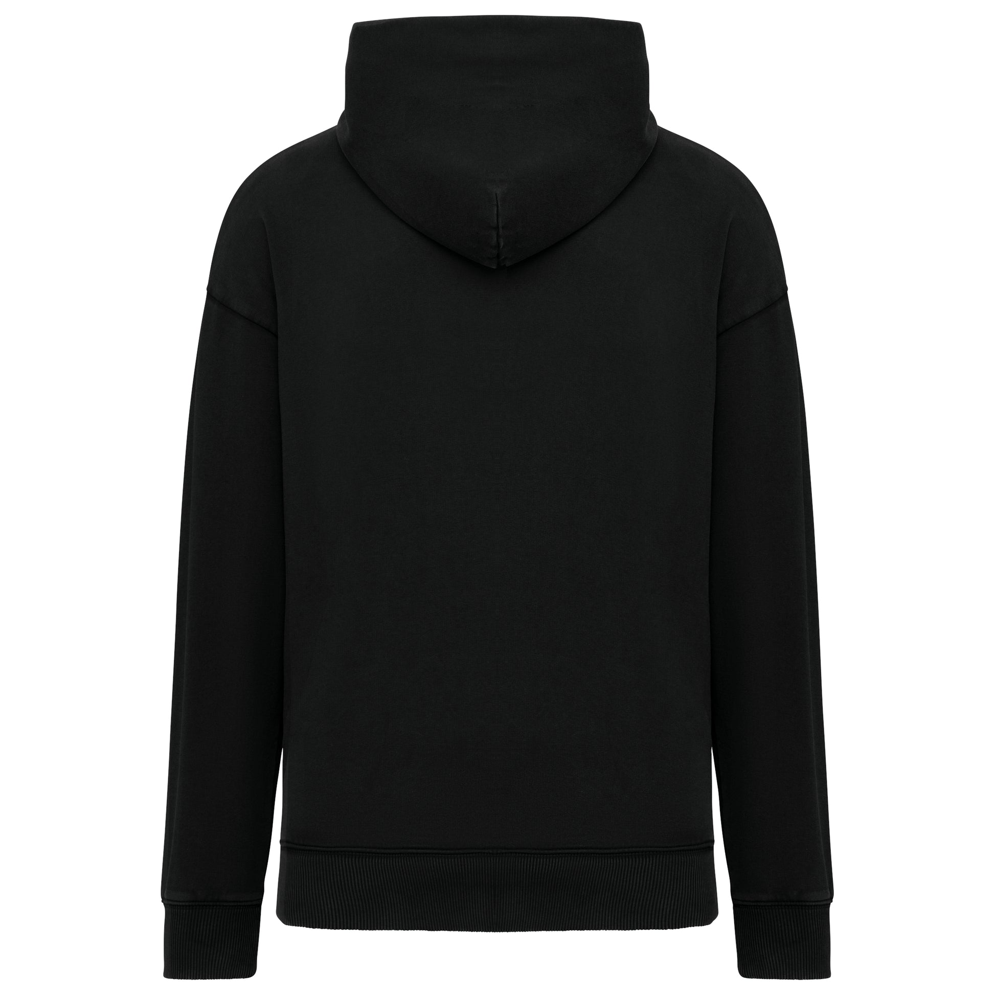 Duurzame uniseks oversized verwassen sweater met capuchon