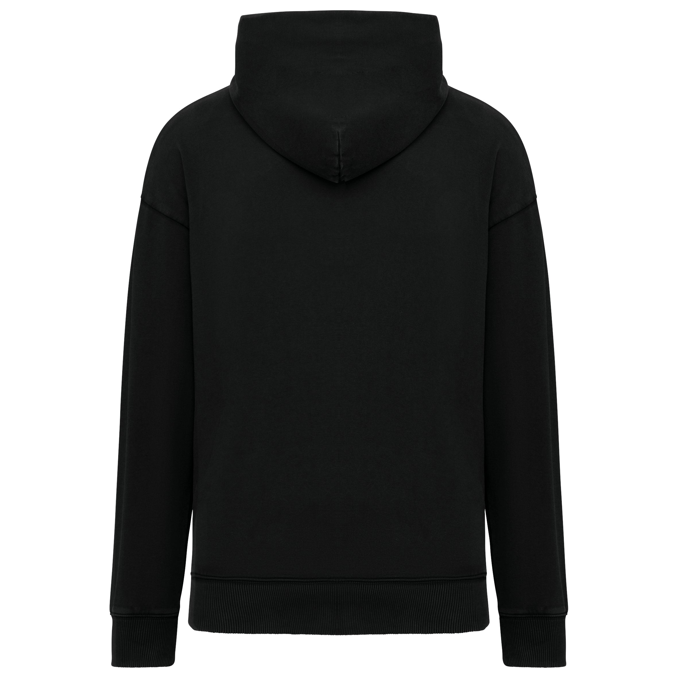 Duurzame uniseks oversized verwassen sweater met capuchon