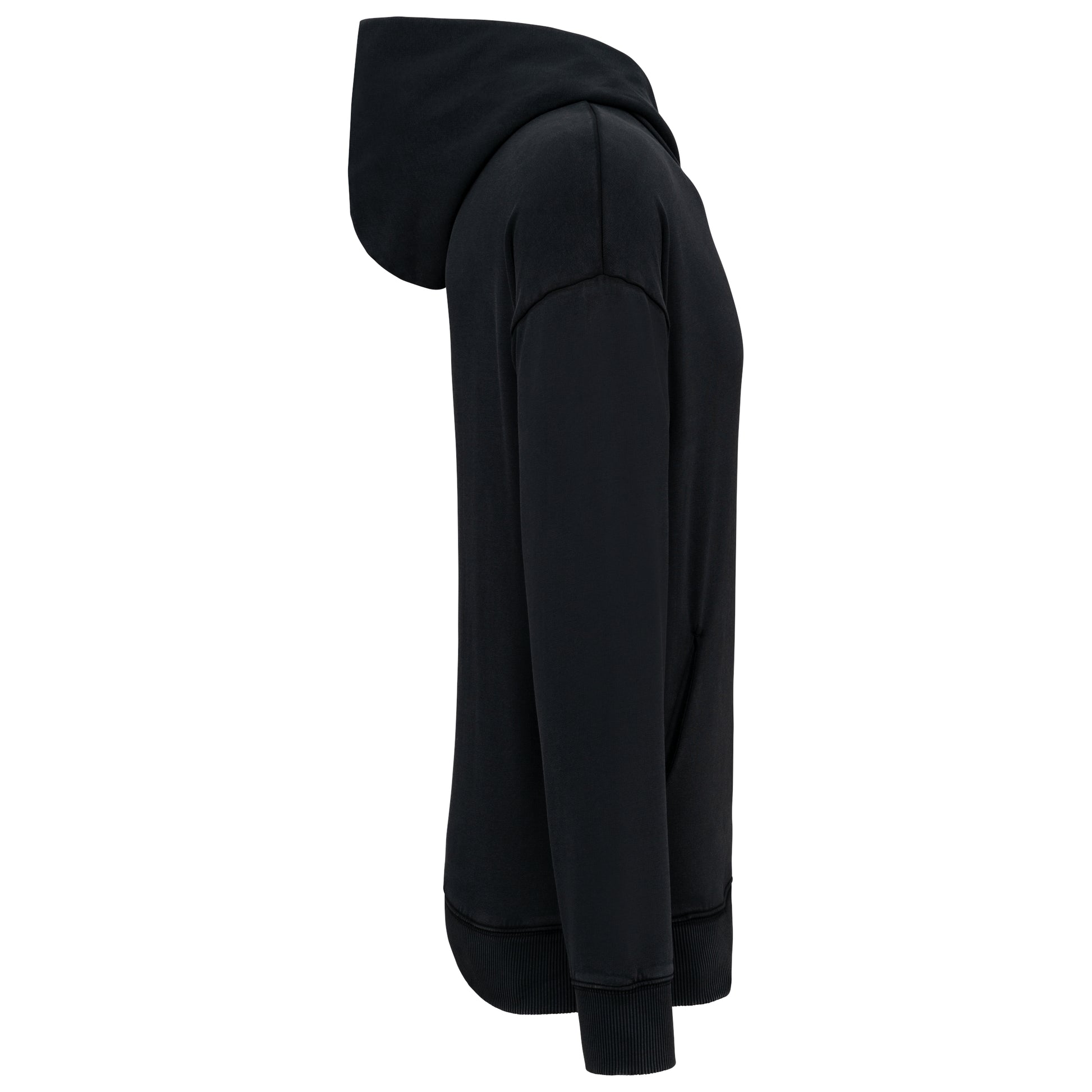 Duurzame uniseks oversized verwassen sweater met capuchon