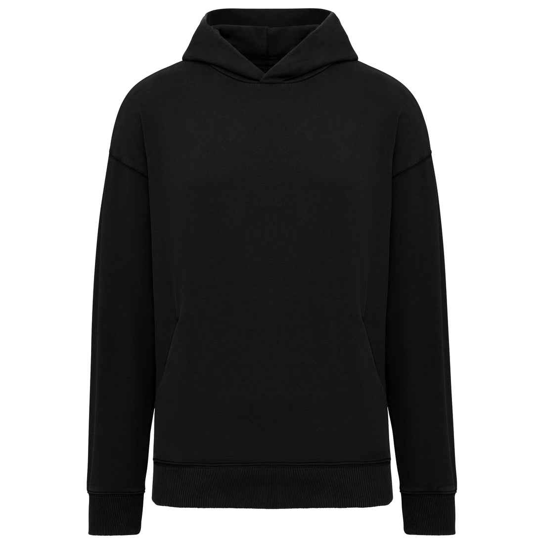Duurzame uniseks oversized verwassen sweater met capuchon