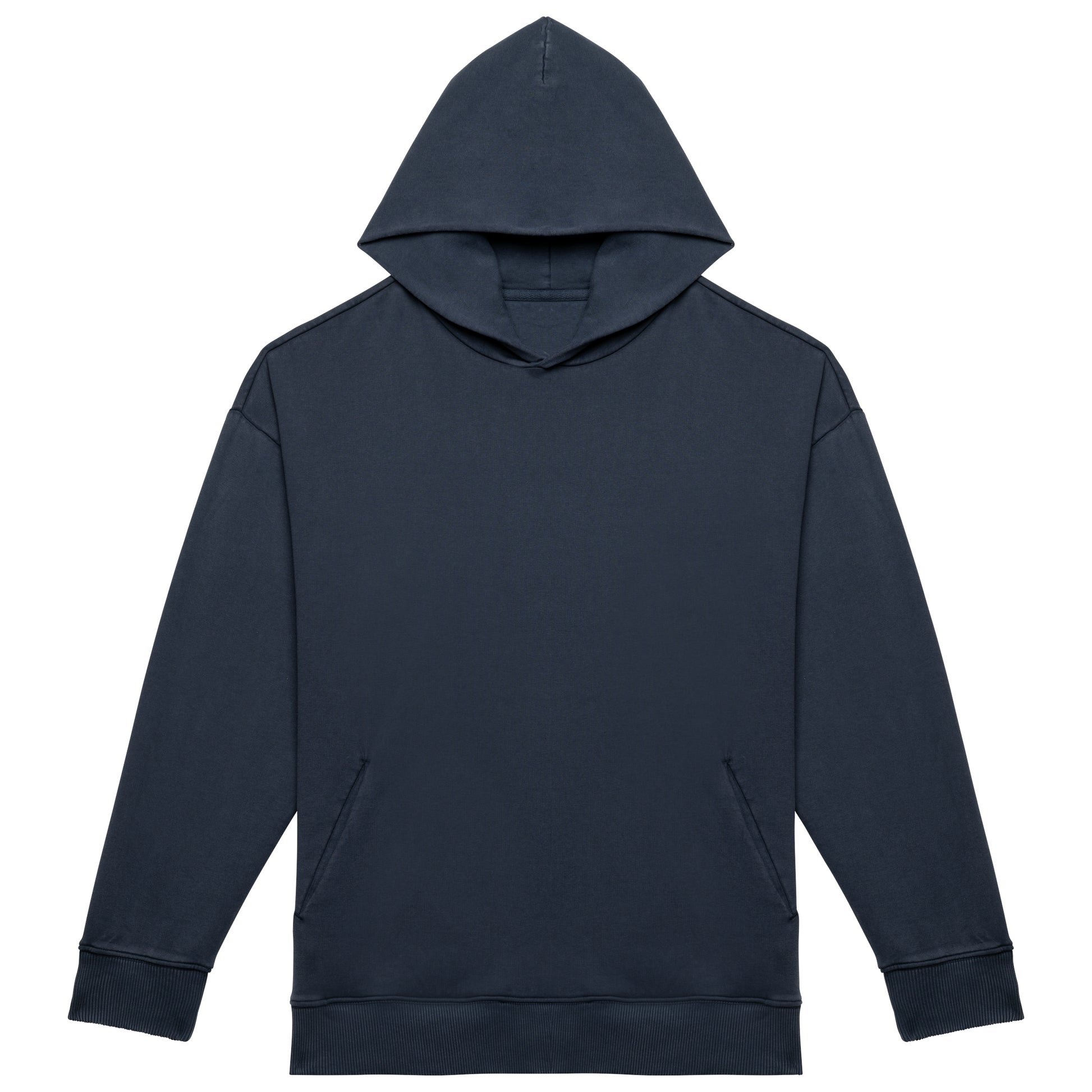 Duurzame uniseks oversized verwassen sweater met capuchon