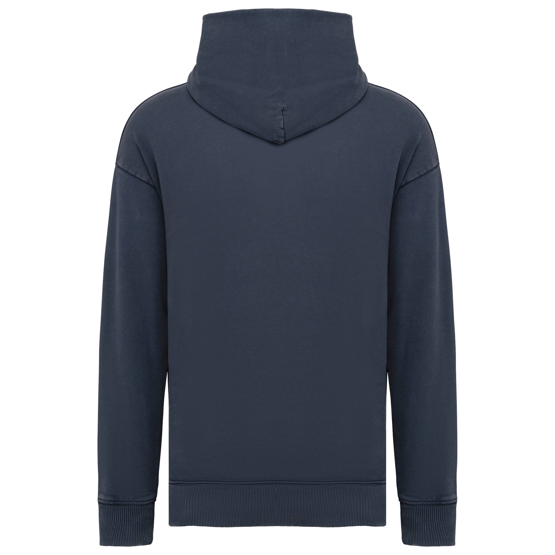 Duurzame uniseks oversized verwassen sweater met capuchon