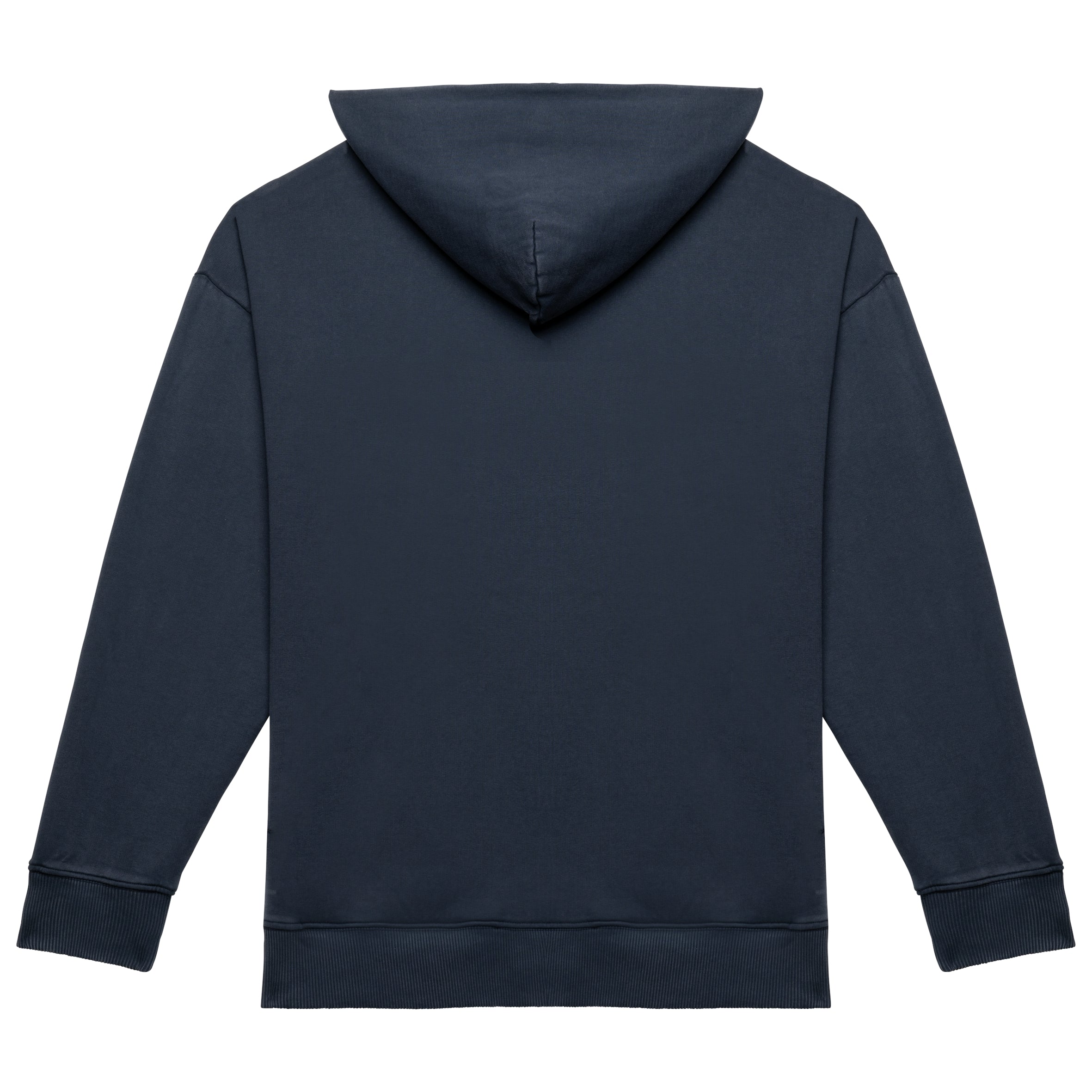 Duurzame uniseks oversized verwassen sweater met capuchon