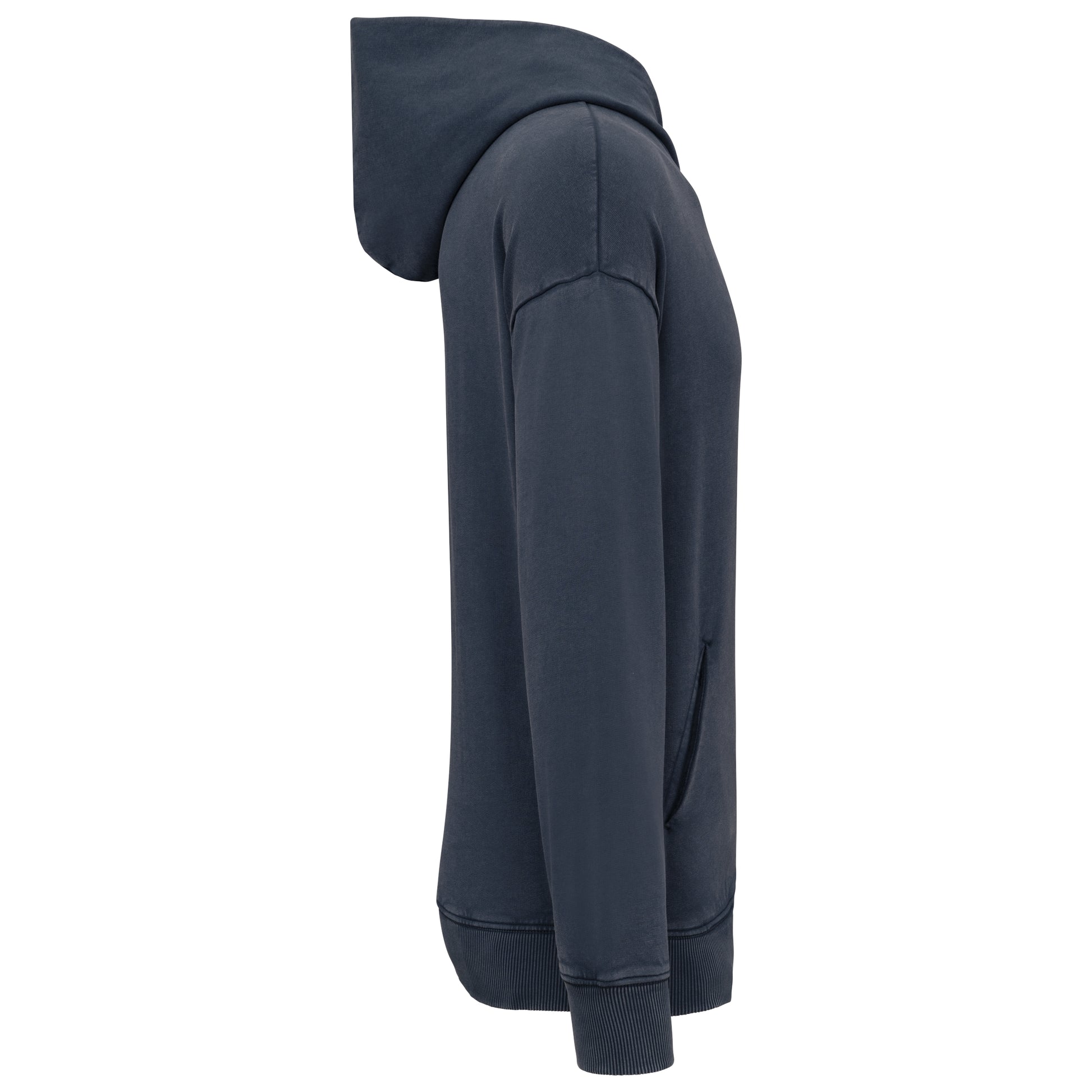 Duurzame uniseks oversized verwassen sweater met capuchon