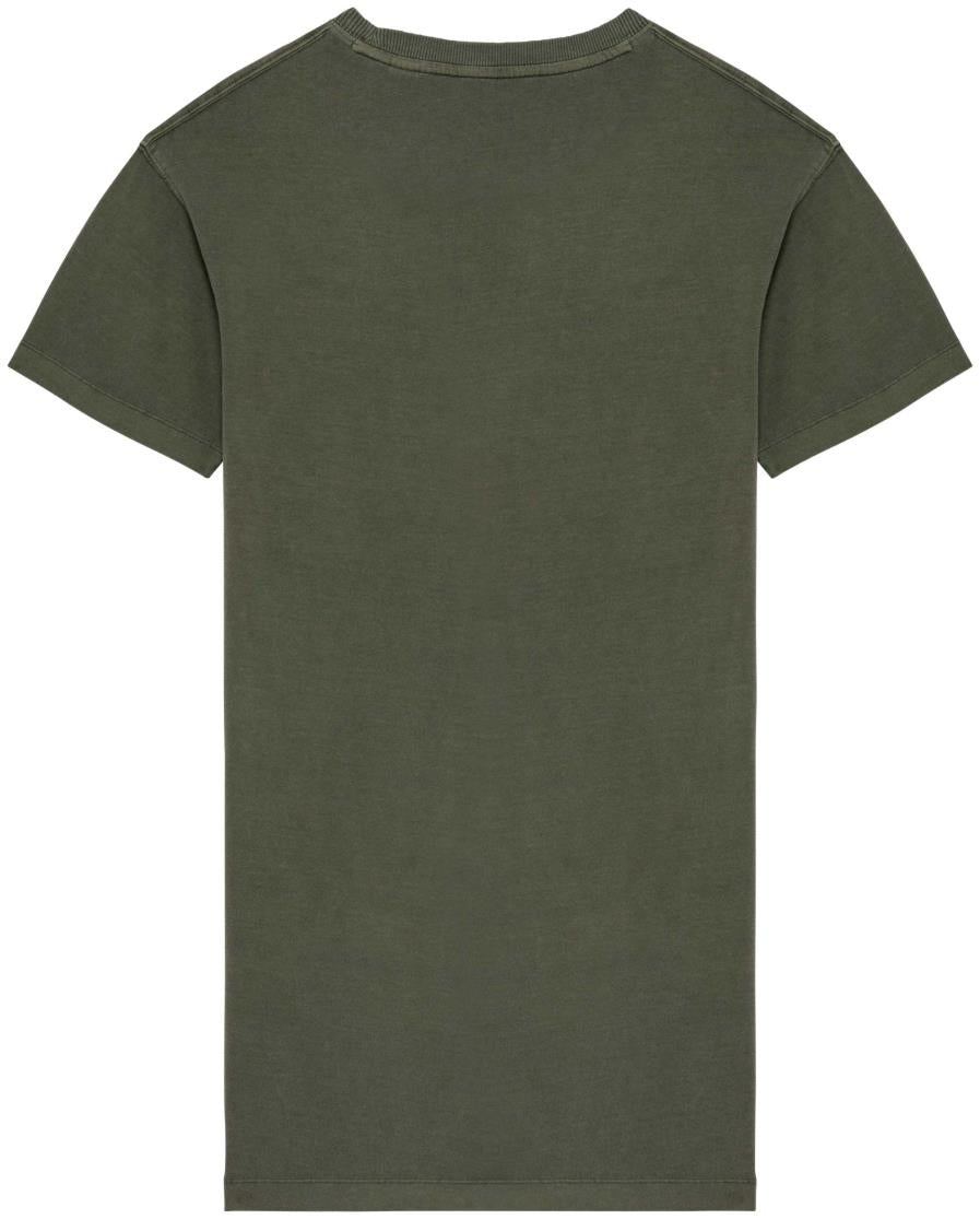 Ecologische verwassen T-shirtjurk
