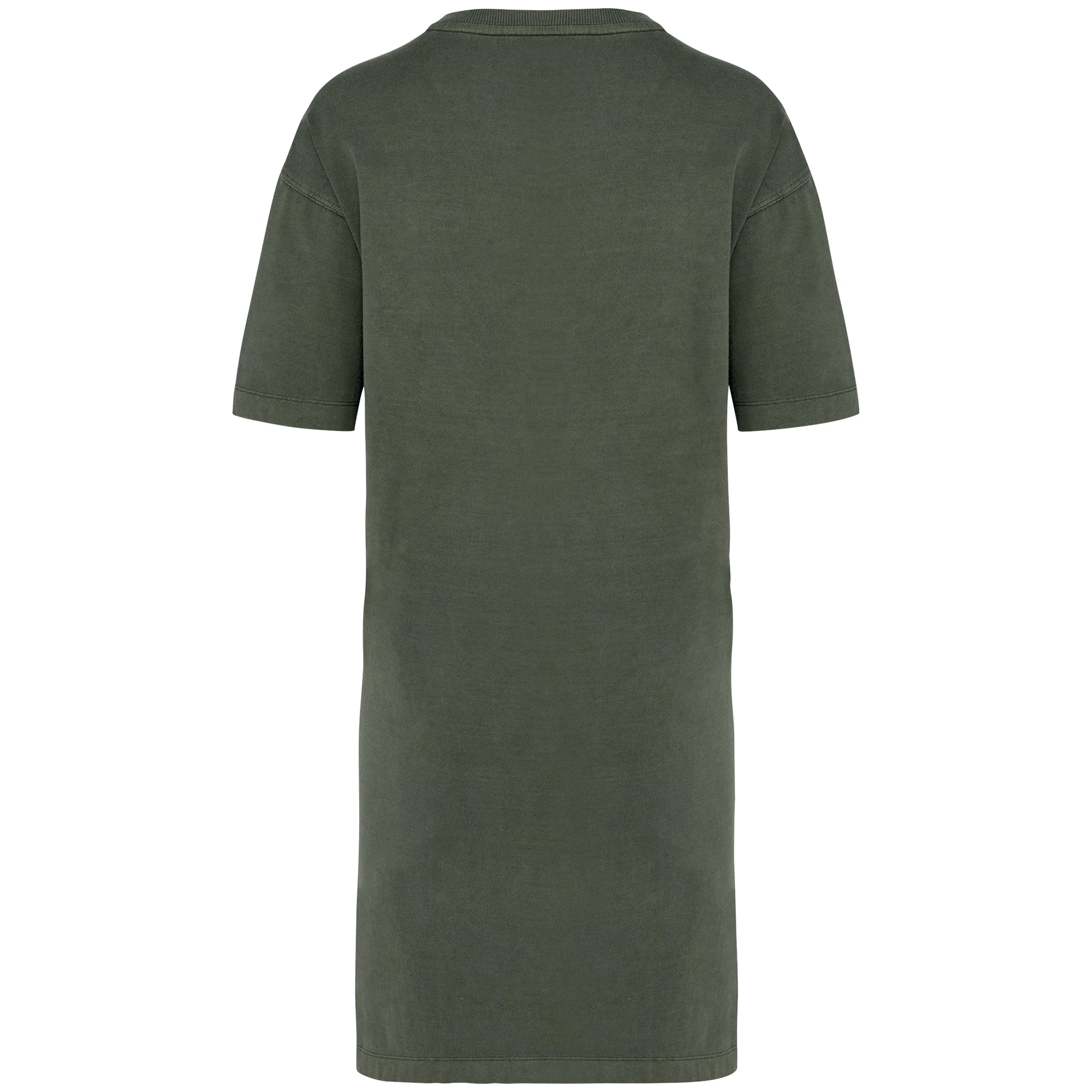 Ecologische verwassen T-shirtjurk