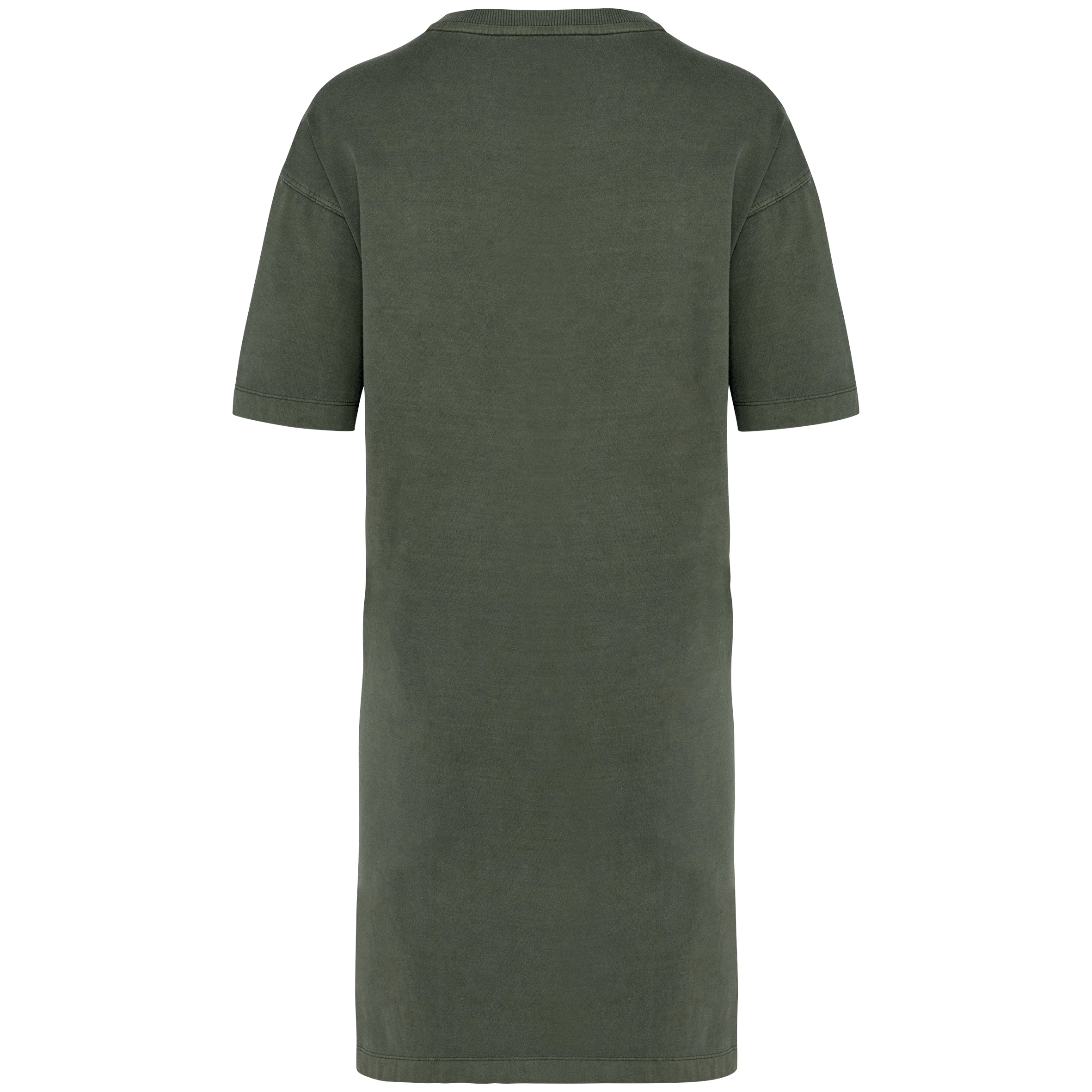 Ecologische verwassen T-shirtjurk