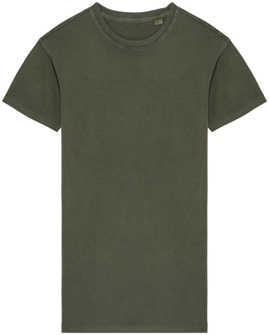 Ecologische verwassen T-shirtjurk