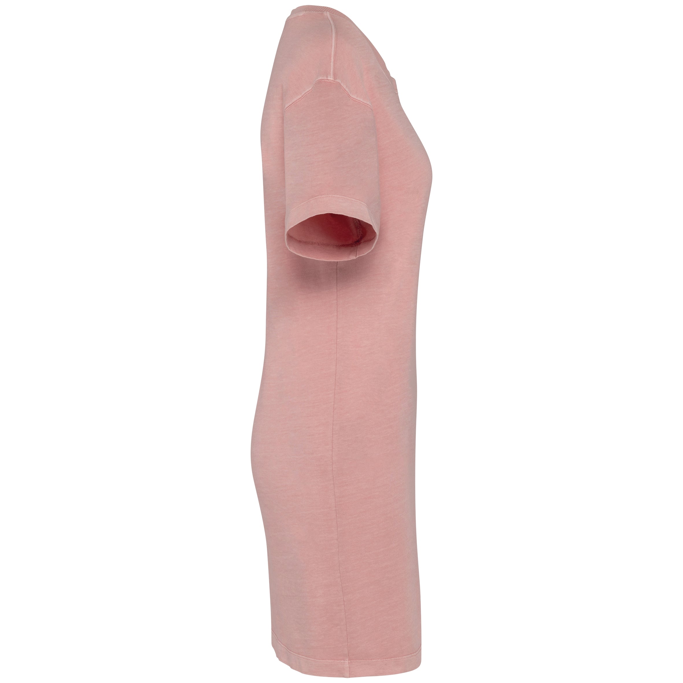 Ecologische verwassen T-shirtjurk