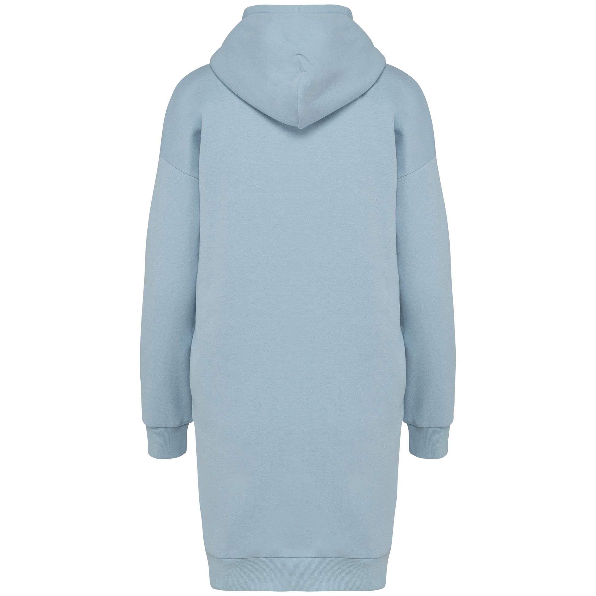 Ecologische sweaterjurk met capuchon