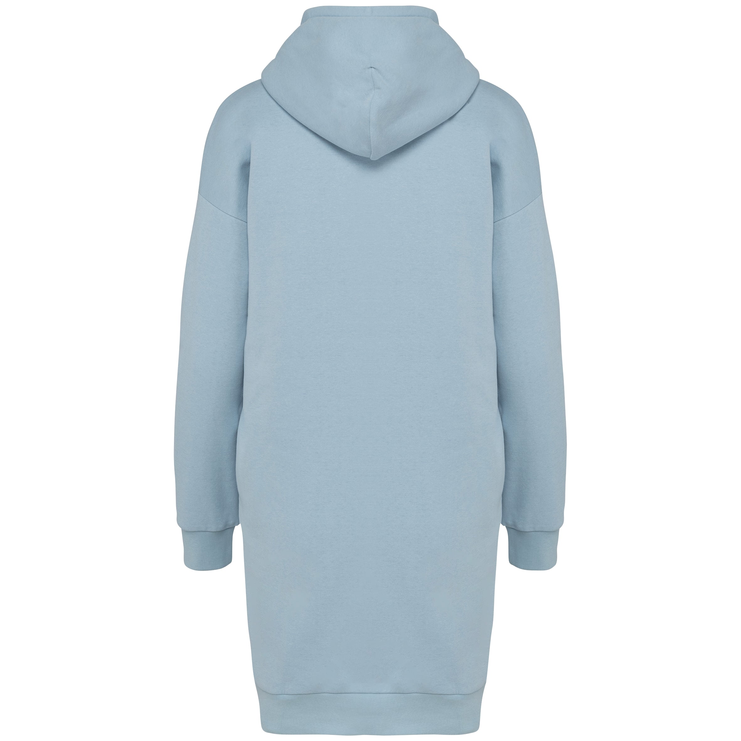 Ecologische sweaterjurk met capuchon
