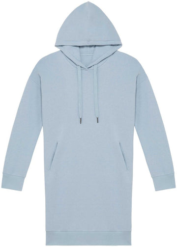 Ecologische sweaterjurk met capuchon