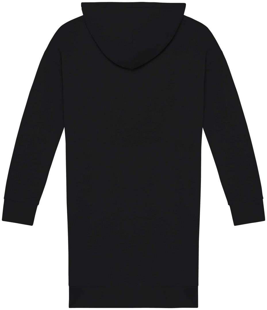 Ecologische sweaterjurk met capuchon