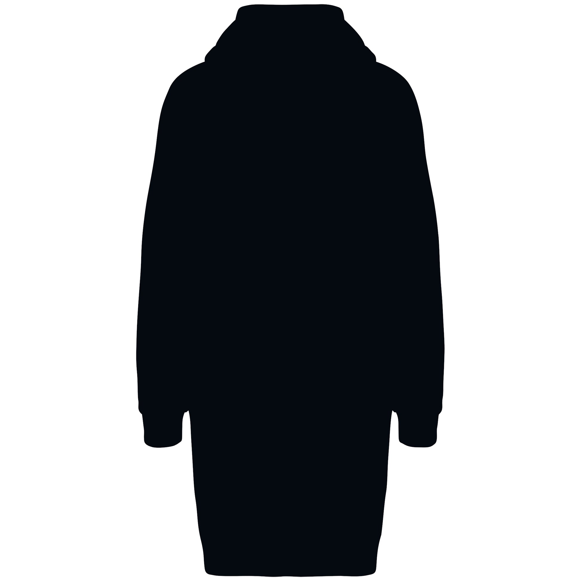 Ecologische sweaterjurk met capuchon
