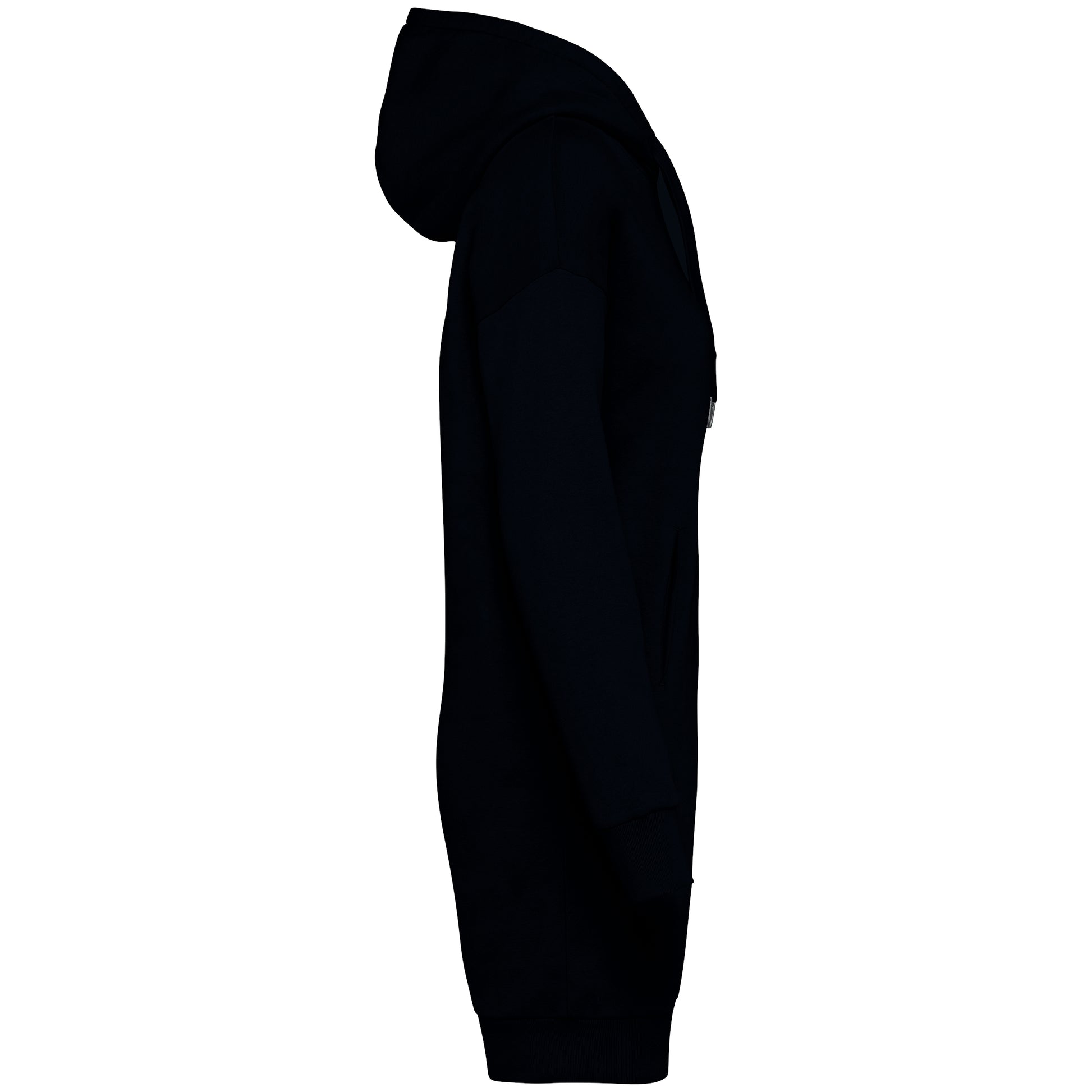 Ecologische sweaterjurk met capuchon