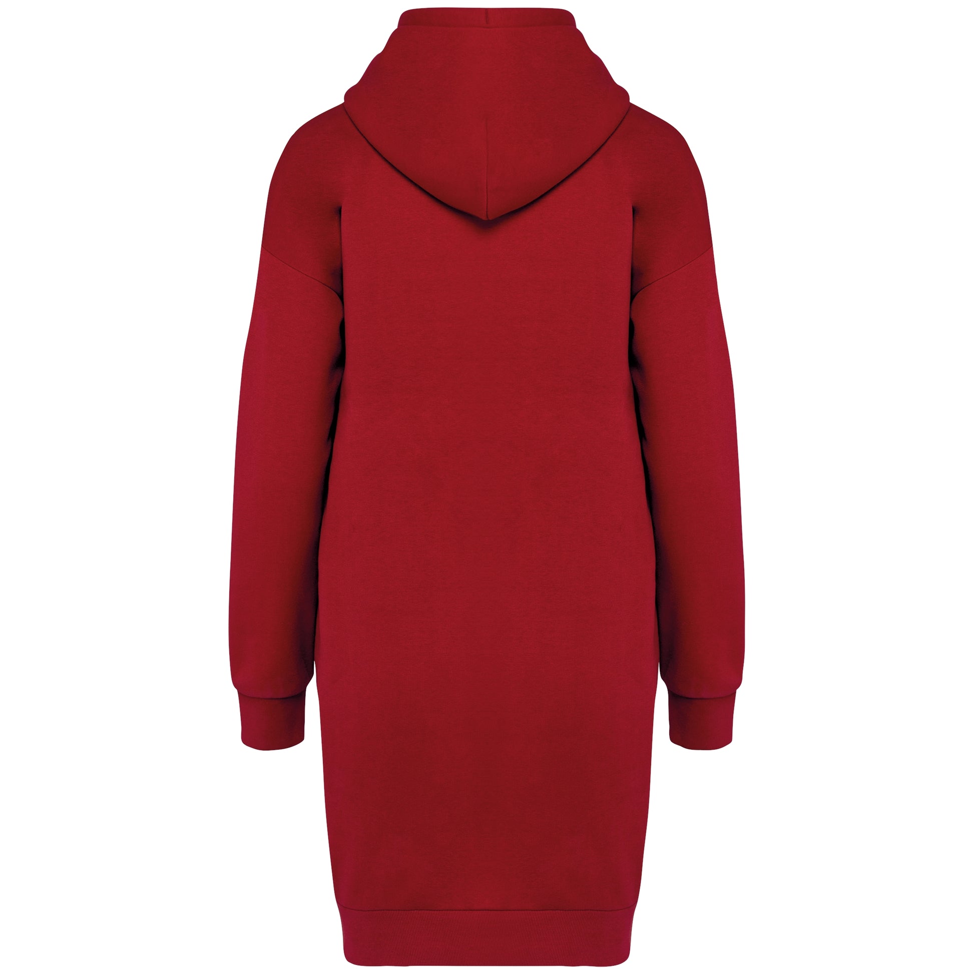 Ecologische sweaterjurk met capuchon