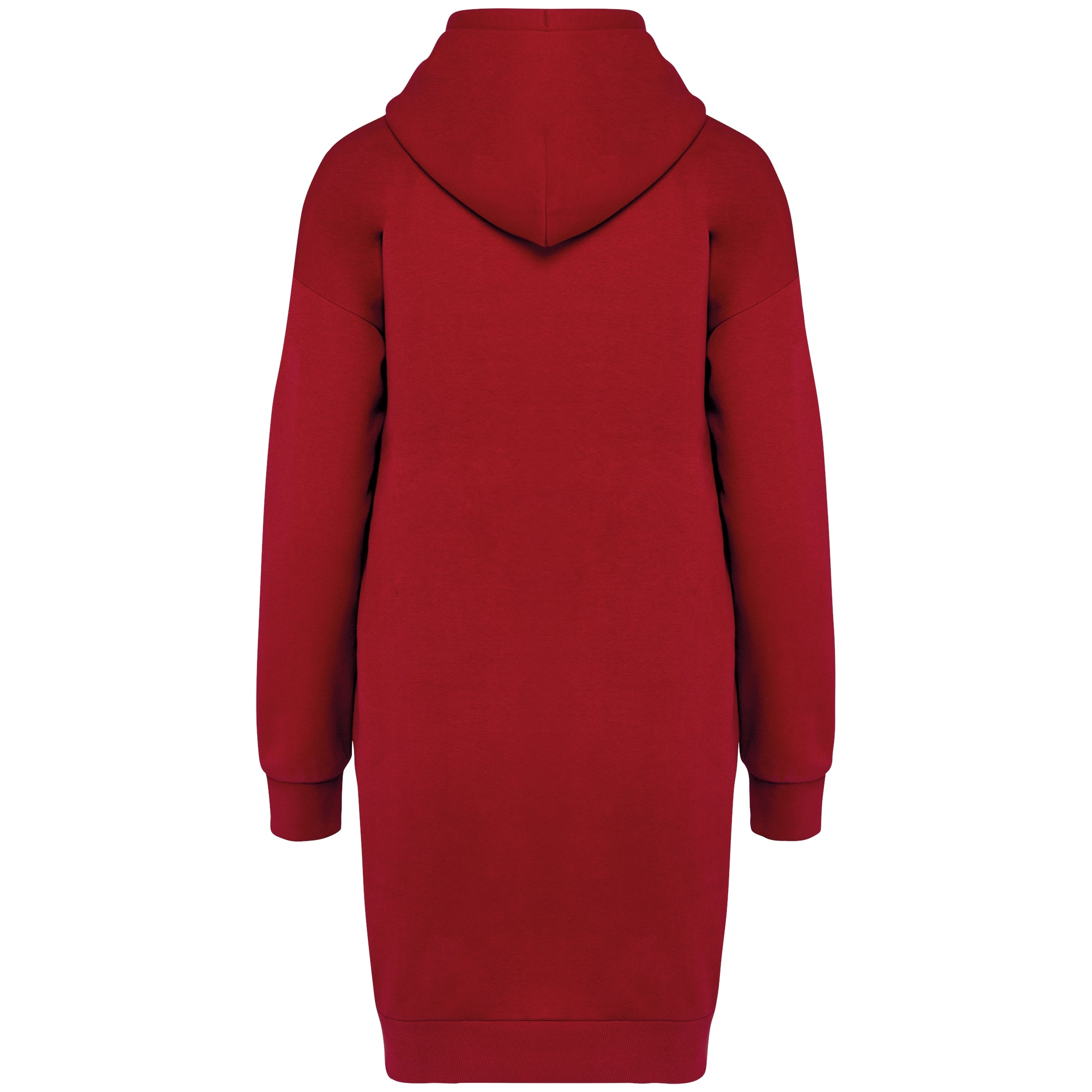 Ecologische sweaterjurk met capuchon
