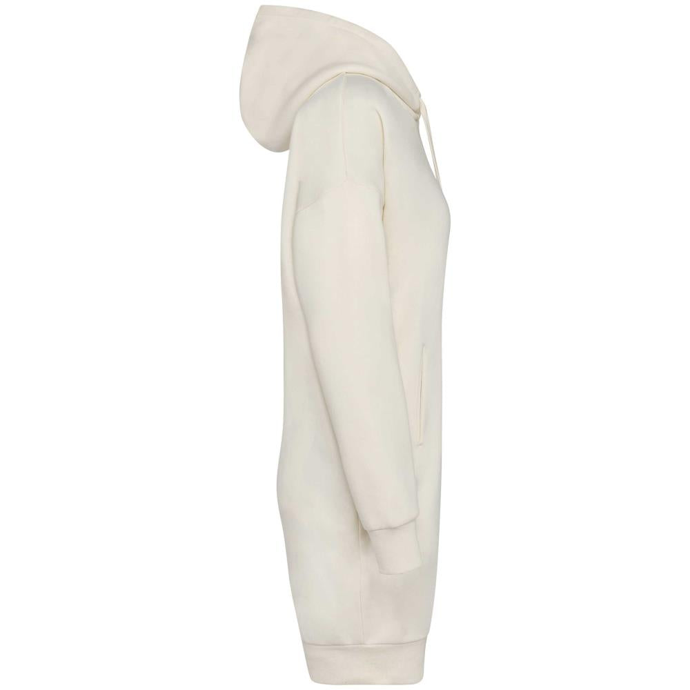 Ecologische sweaterjurk met capuchon