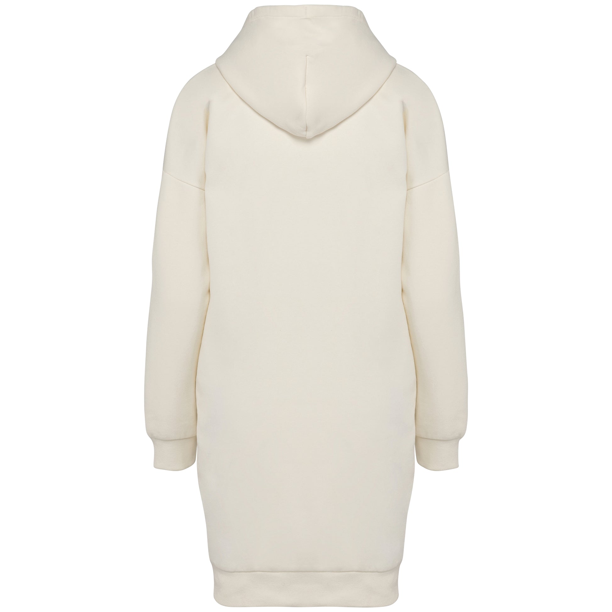 Ecologische sweaterjurk met capuchon
