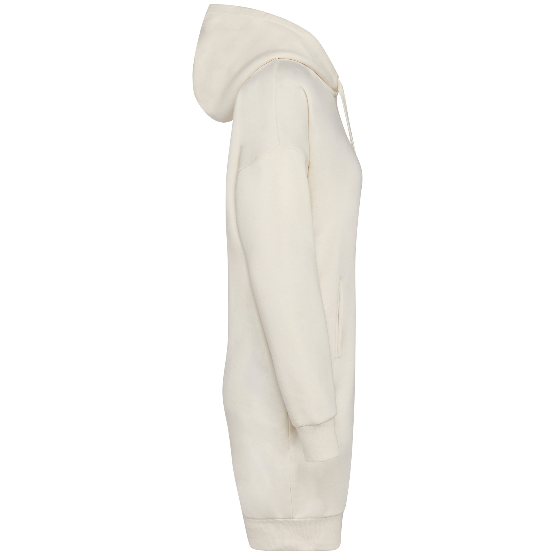 Ecologische sweaterjurk met capuchon