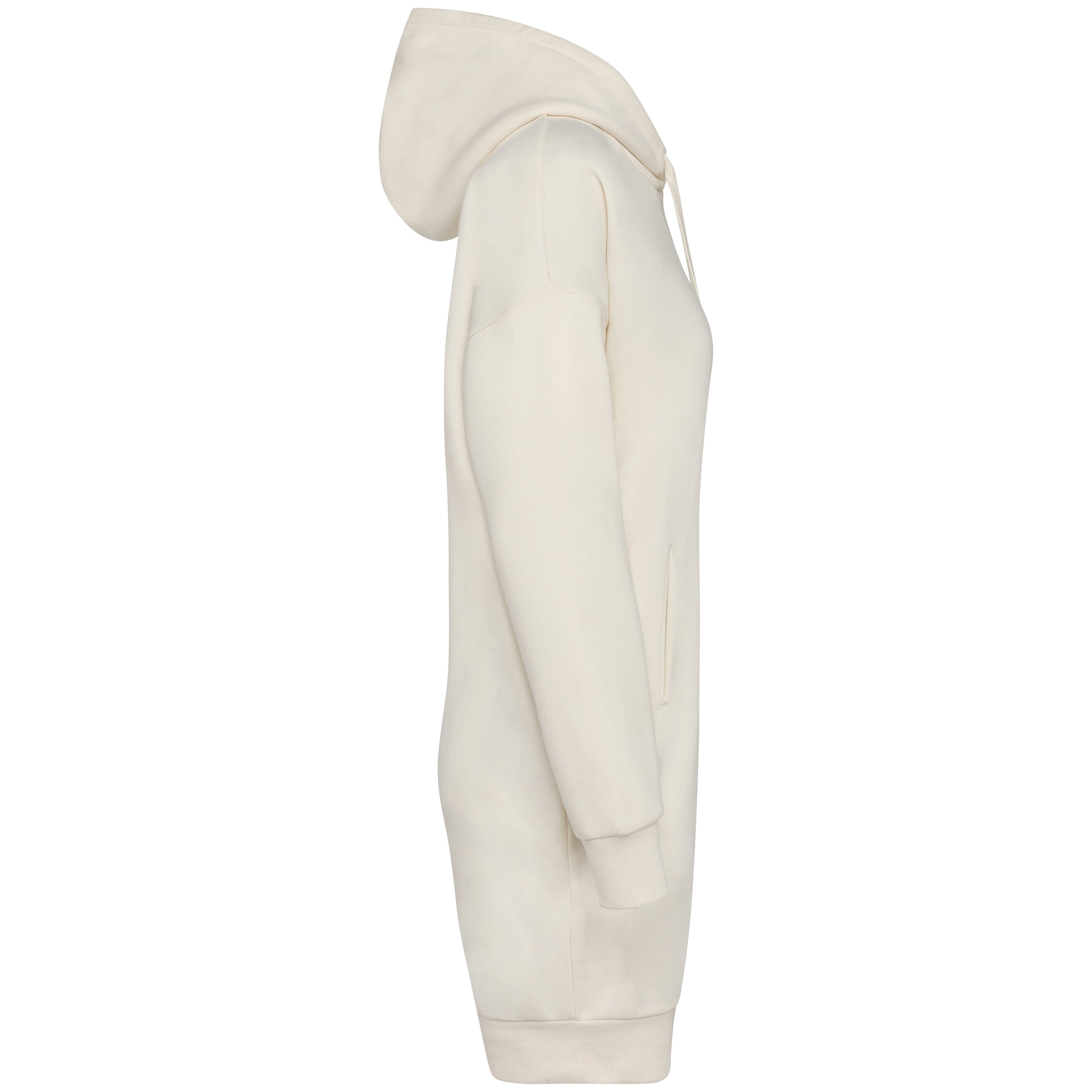 Ecologische sweaterjurk met capuchon