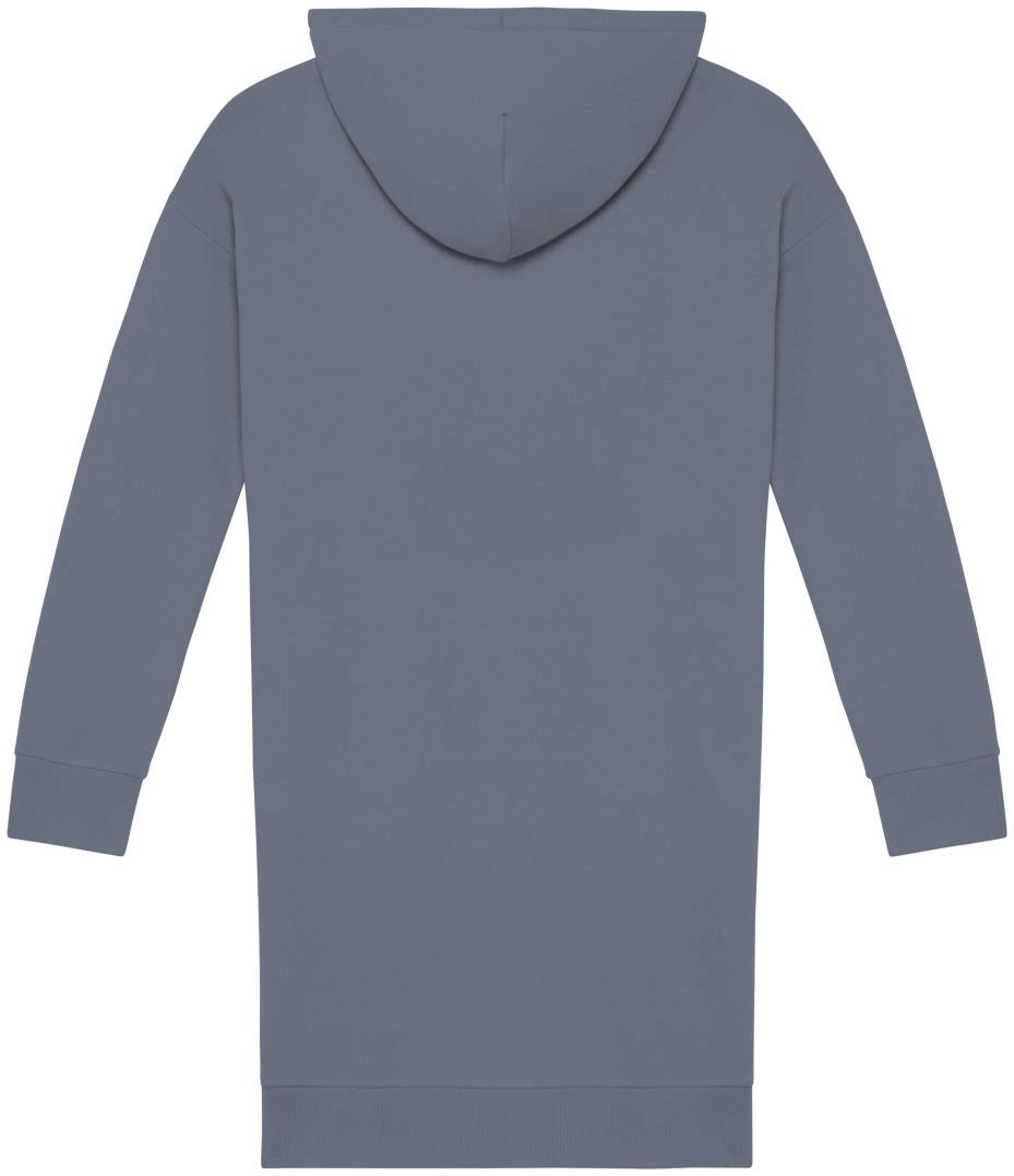 Ecologische sweaterjurk met capuchon