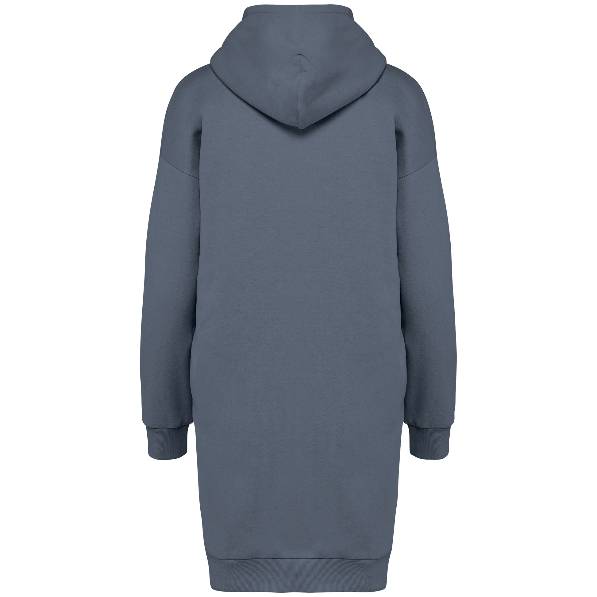 Ecologische sweaterjurk met capuchon