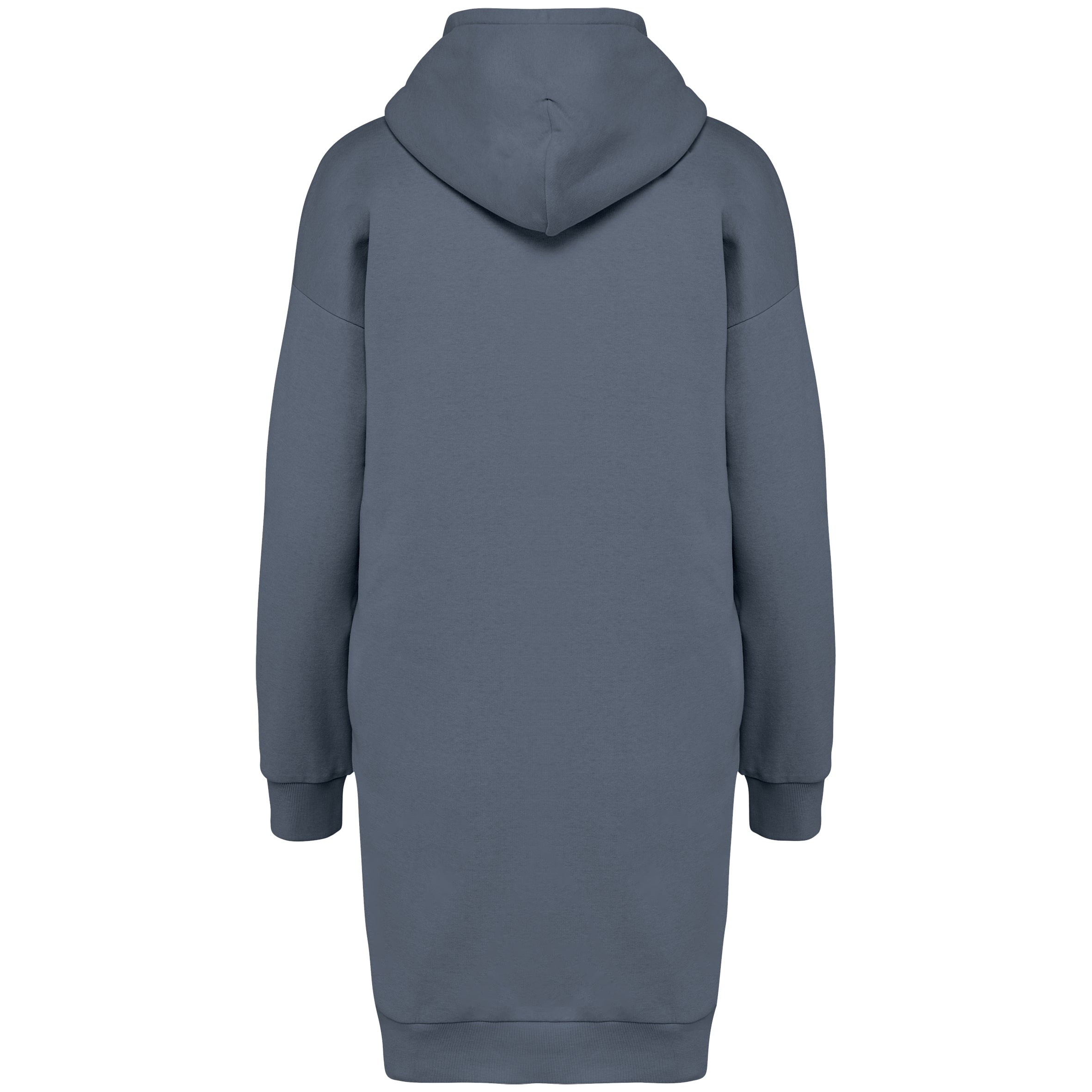 Ecologische sweaterjurk met capuchon