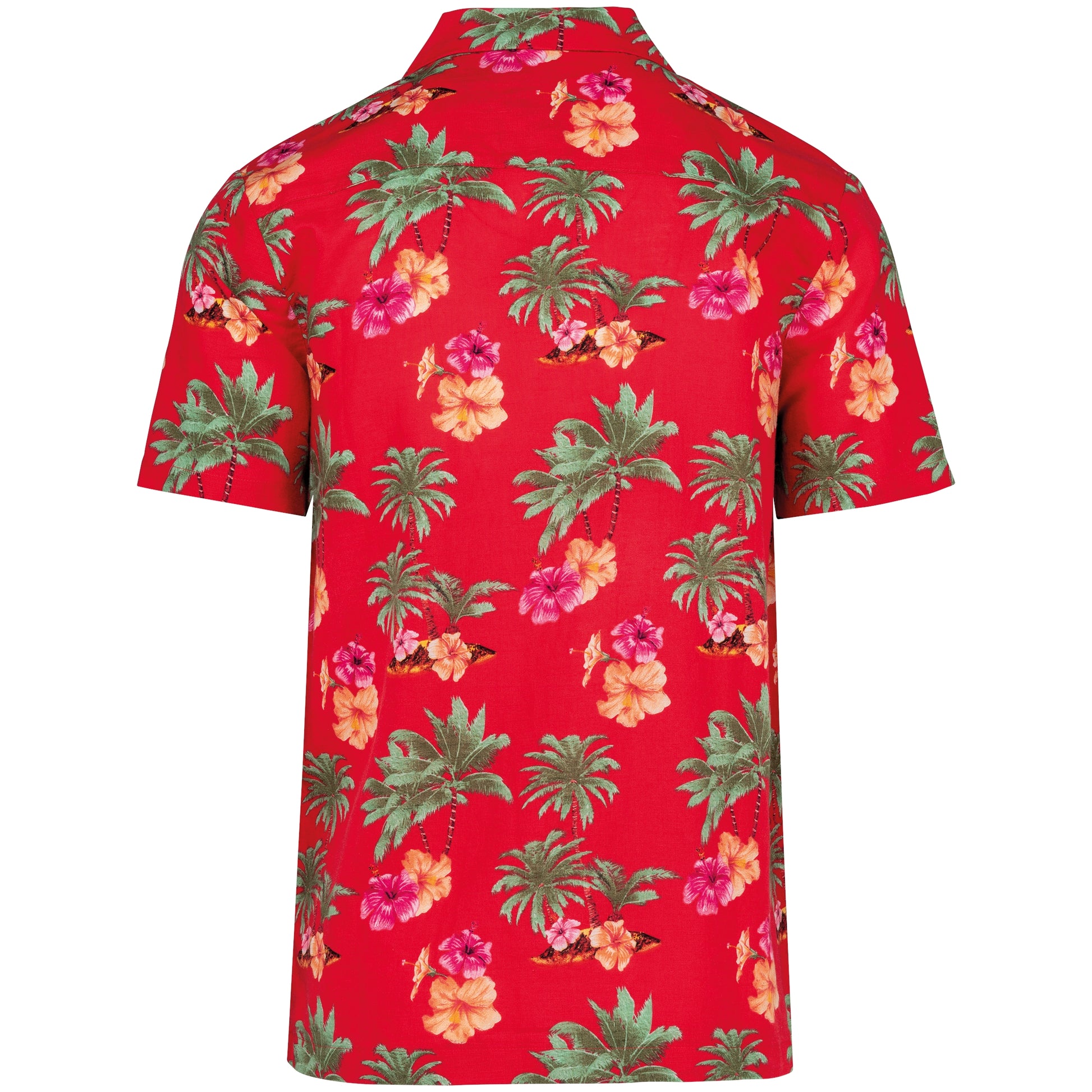Ecologisch herenoverhemd met Hawaïaanse print