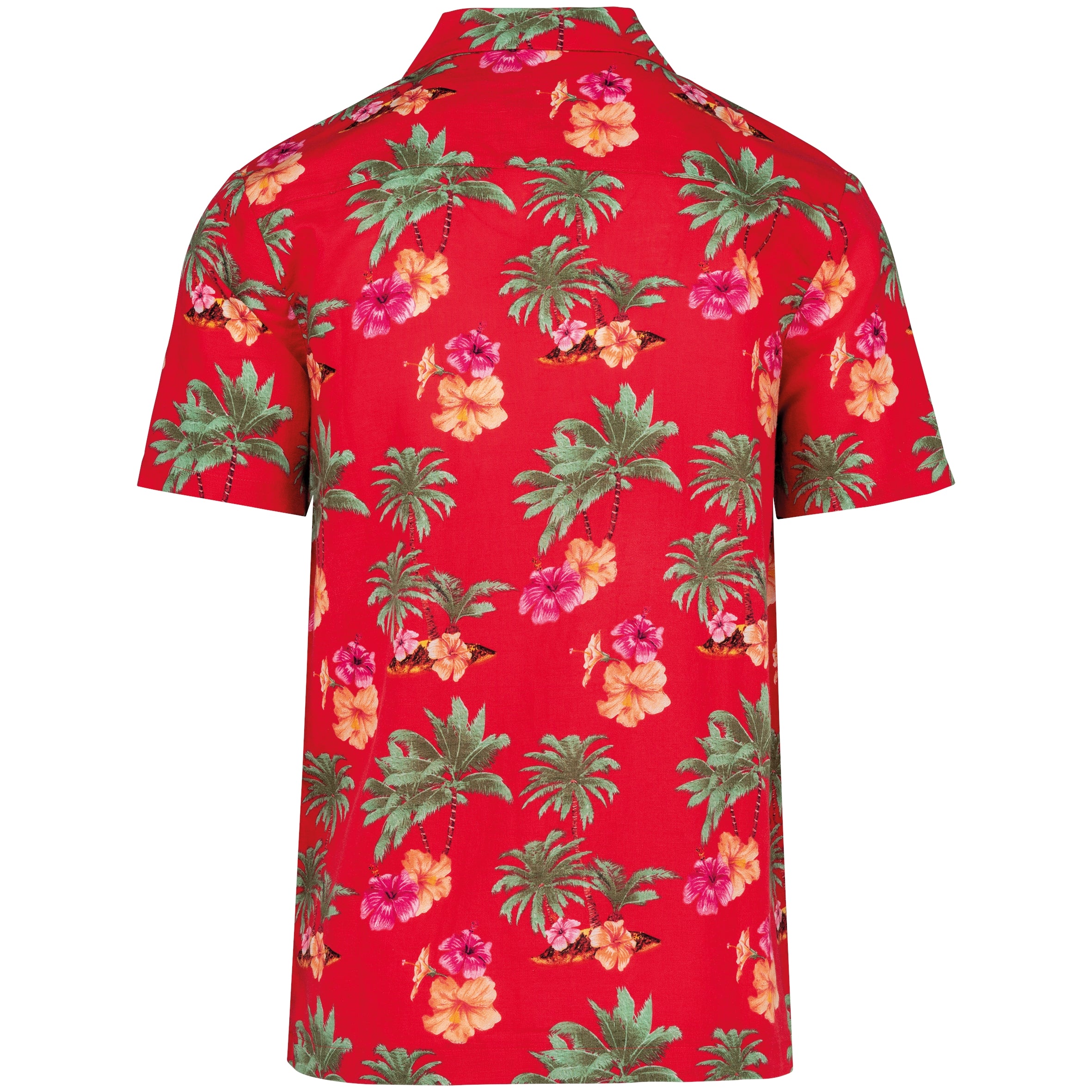Ecologisch herenoverhemd met Hawaïaanse print