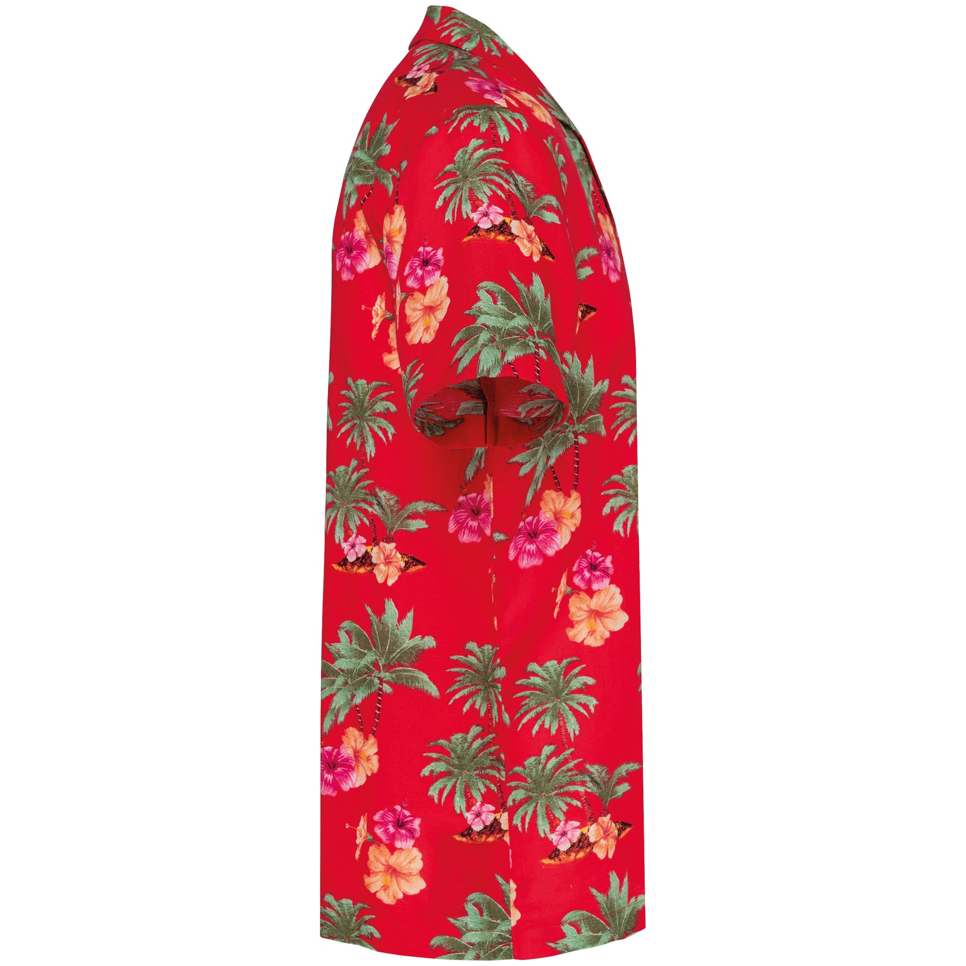 Ecologisch herenoverhemd met Hawaïaanse print