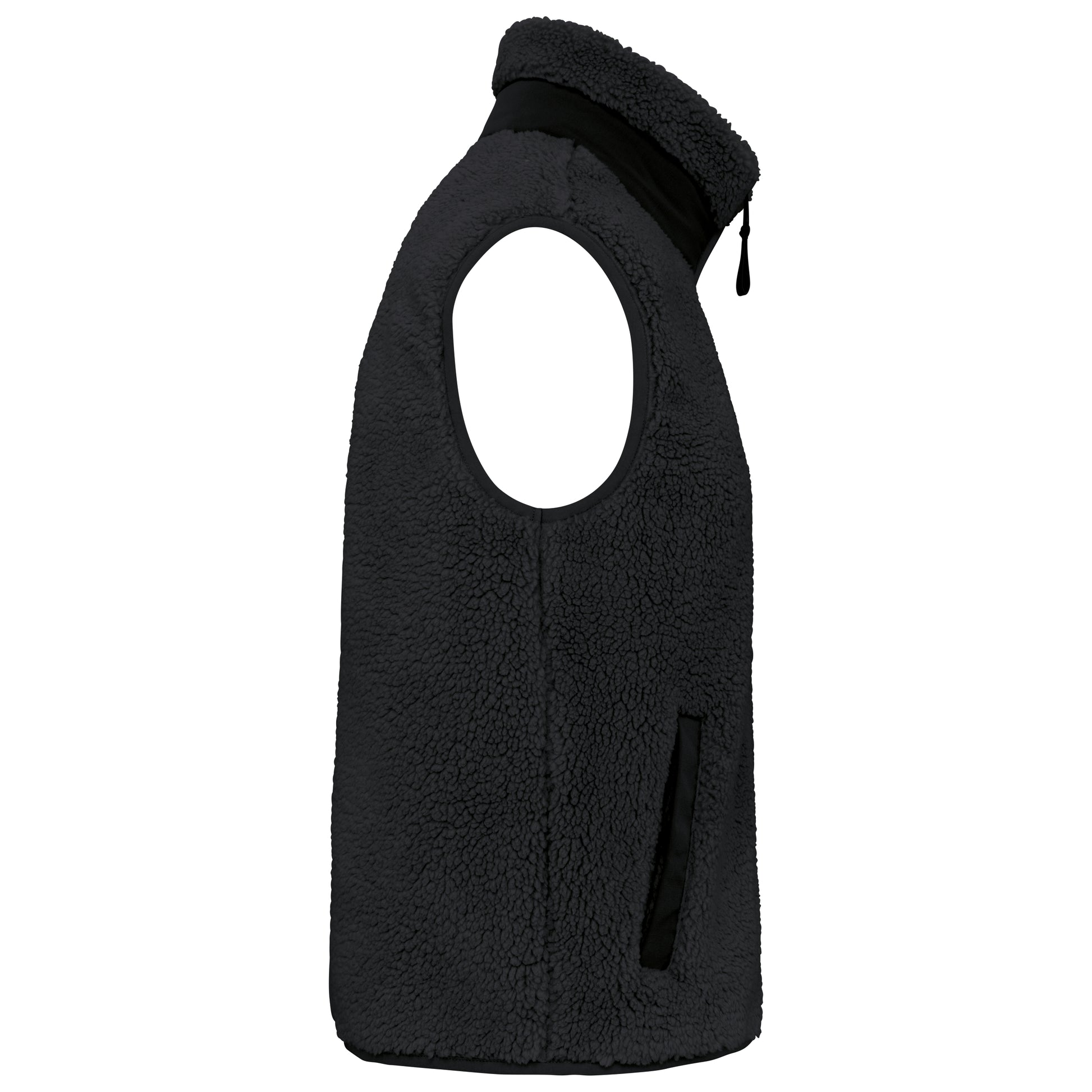 Ecologische uniseks bodywarmer van sherpa