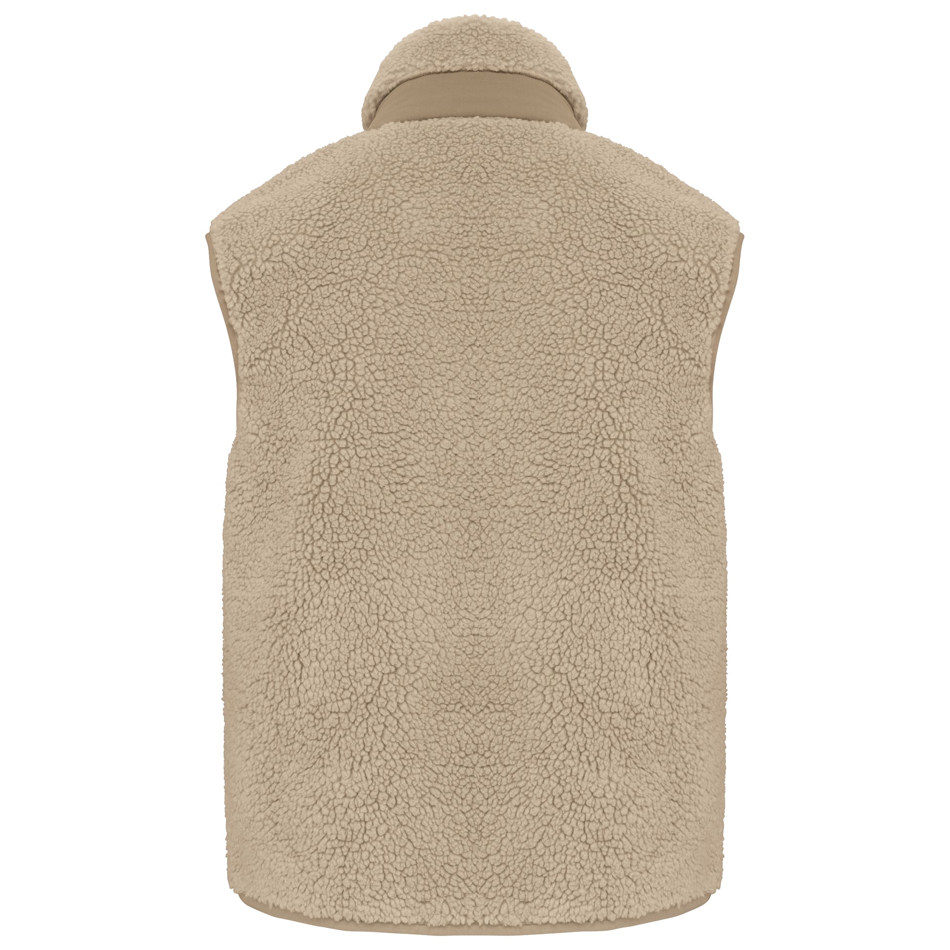 Ecologische uniseks bodywarmer van sherpa