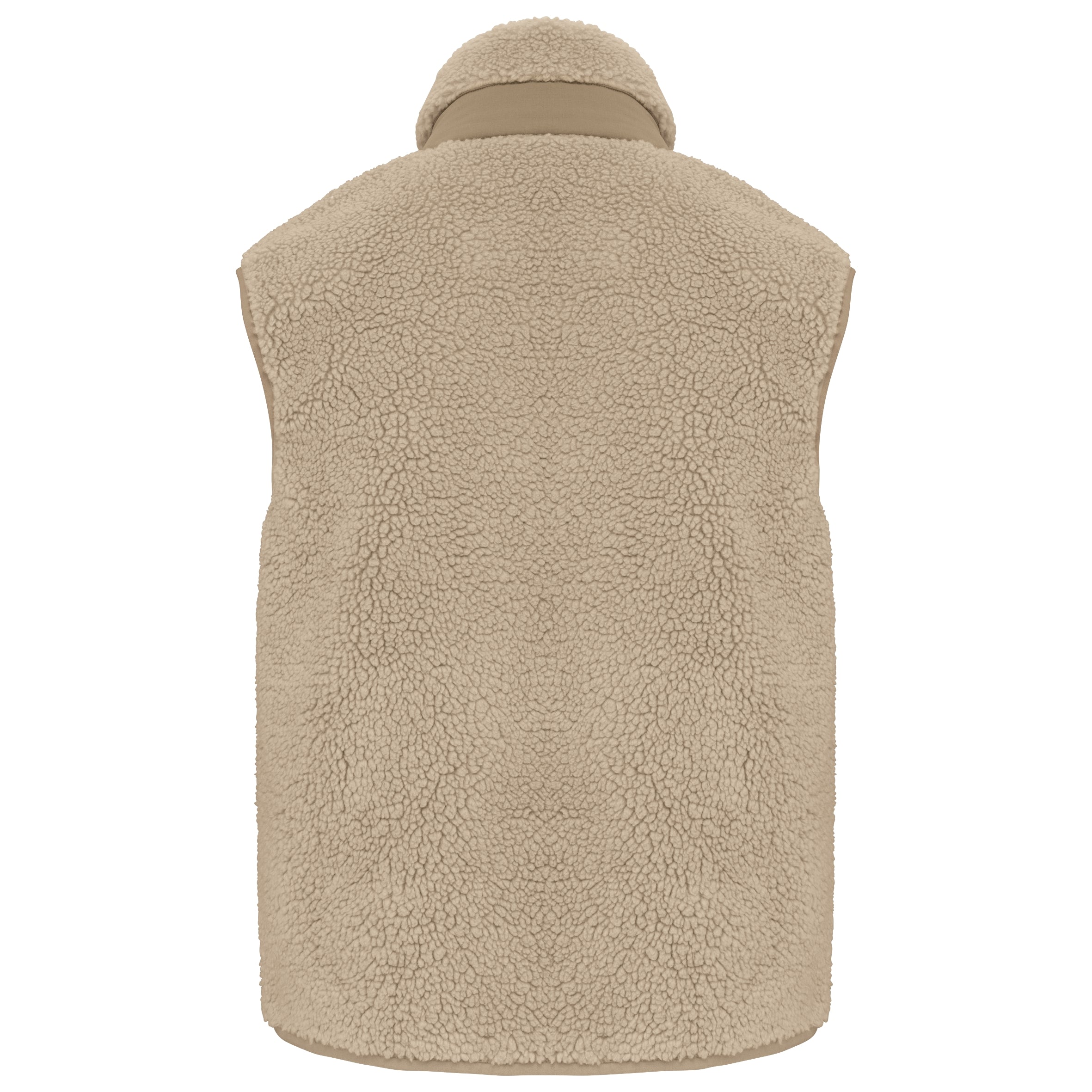 Ecologische uniseks bodywarmer van sherpa