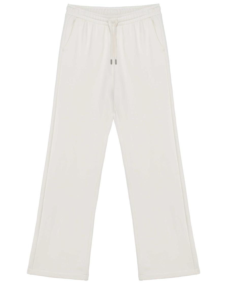 Ecologische wijde joggingbroek voor dames in French Terry